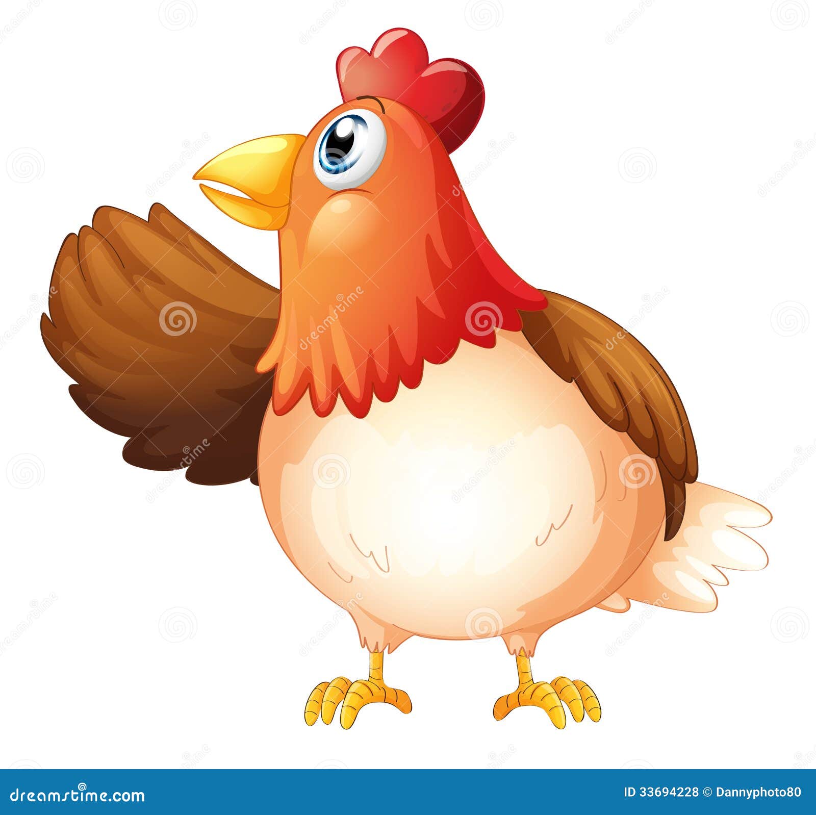Download A mother hen stock vector. Illustration of mother, feather ...
