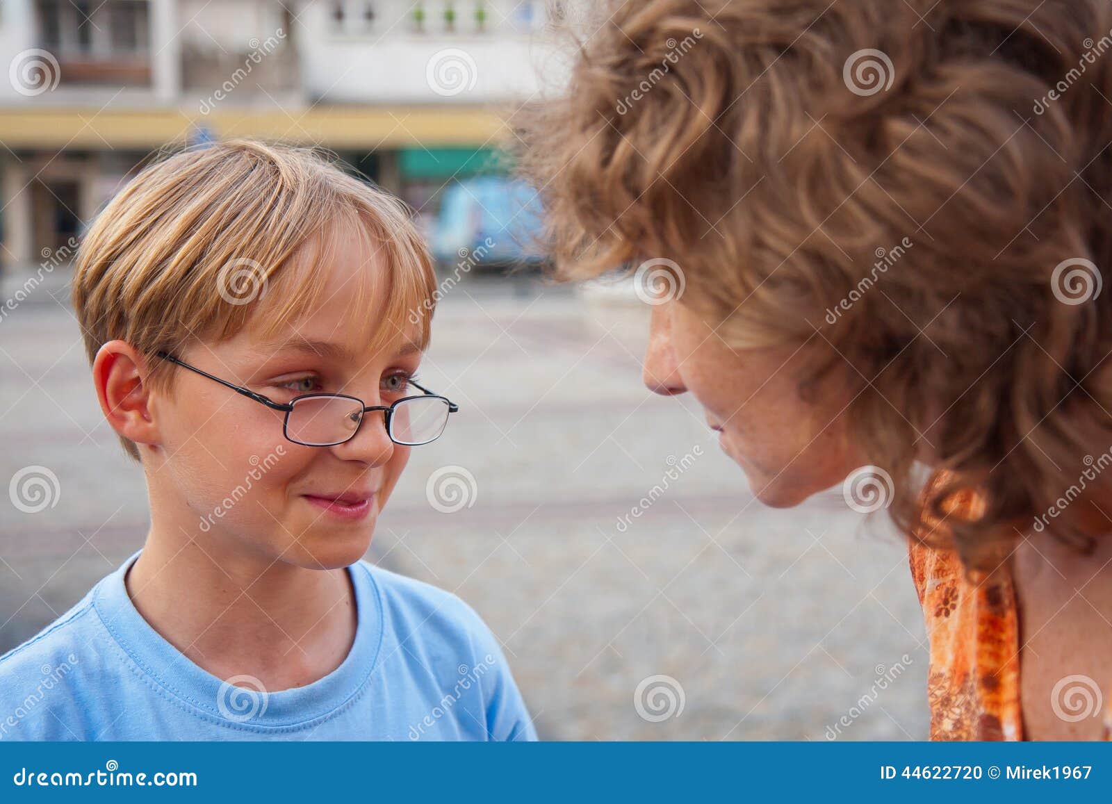 Mother And Her Son Stock Photo Image Of Mother Respect 44622