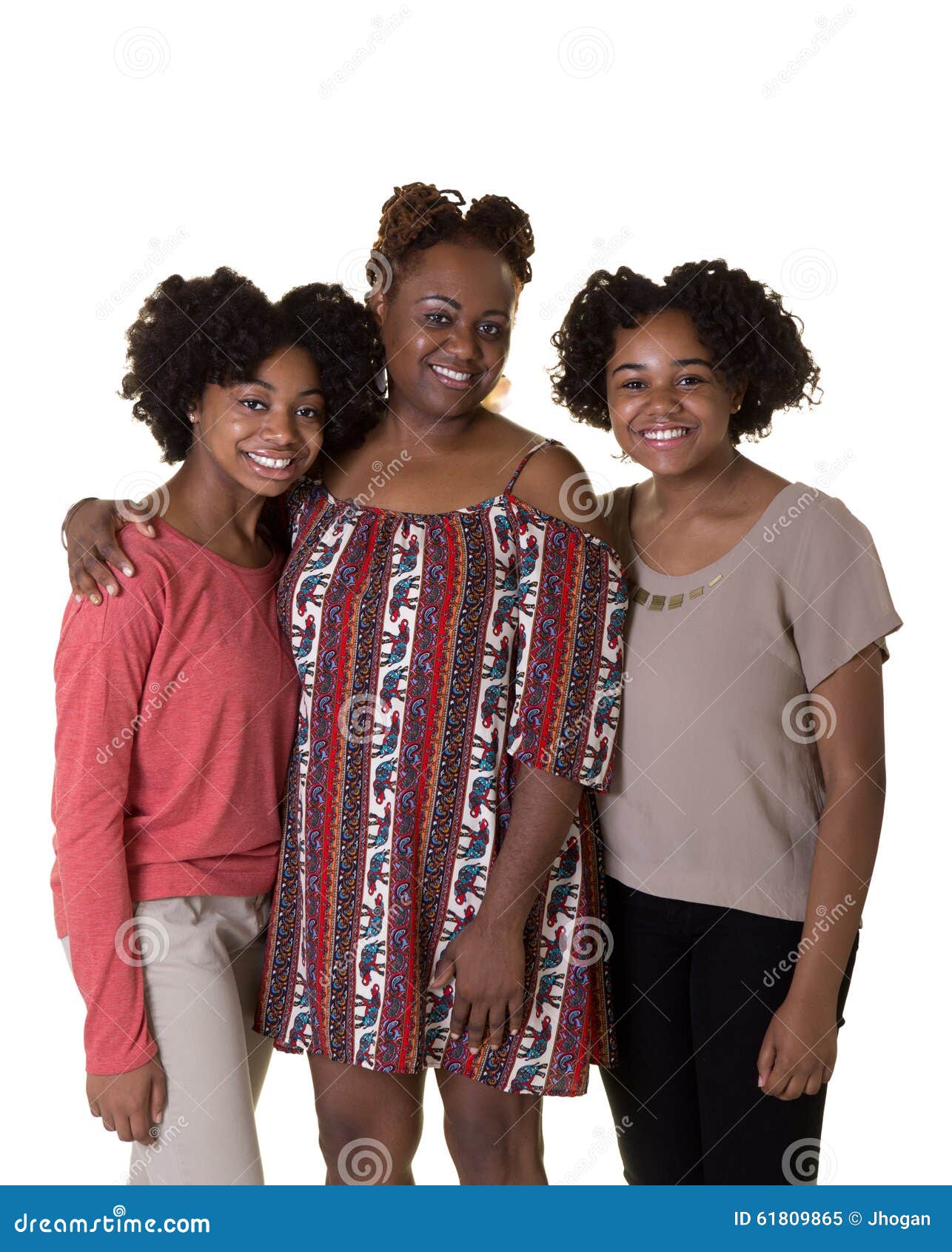 A Mother And Her Teenage Daughters Stock Image Image Of Diverse Happiness 61809865