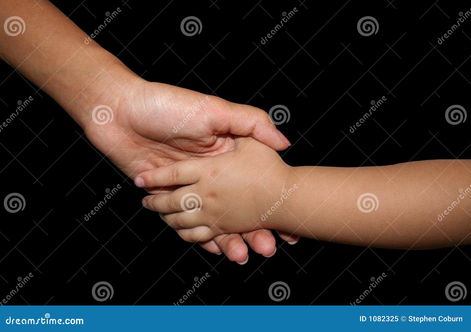 Mother Holding Daughters Hand Stock Image Image Of Tenderness