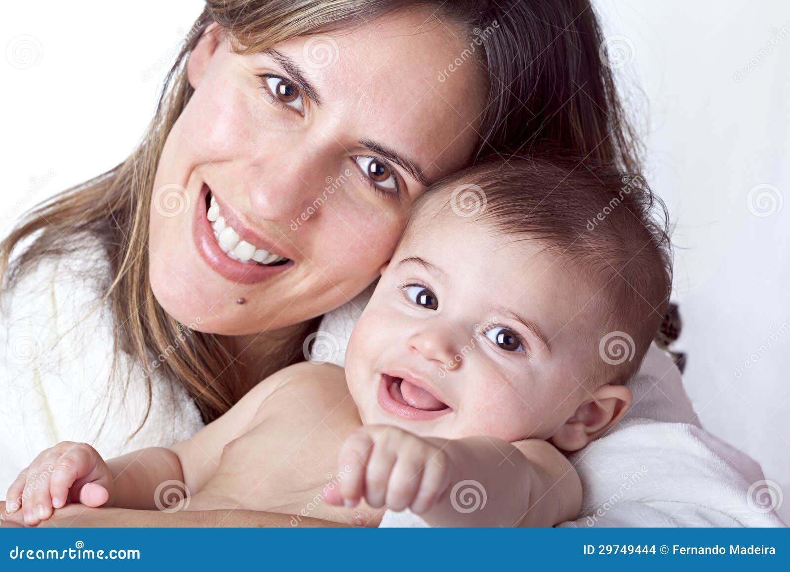 Mother Holding Baby Smiling Stock Images - Image: 29749444