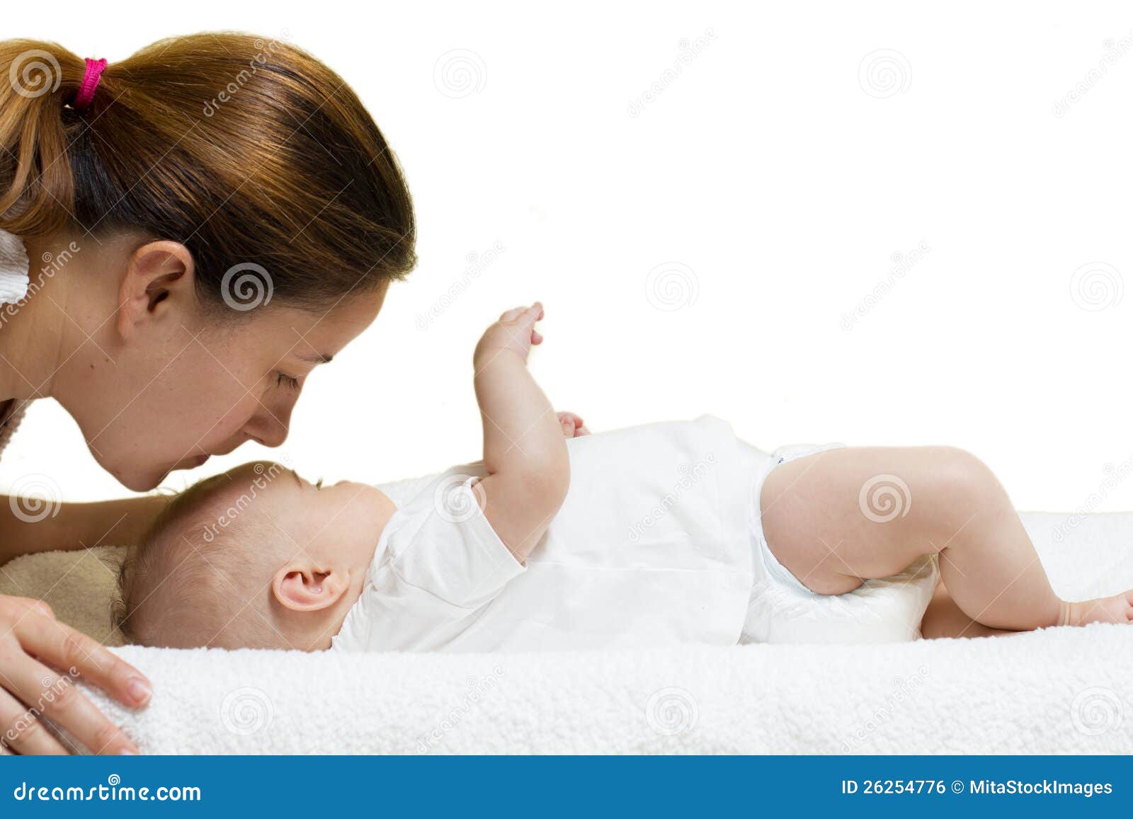Mother Kissing Baby Royalty Free Stock Image - Image: 26254776