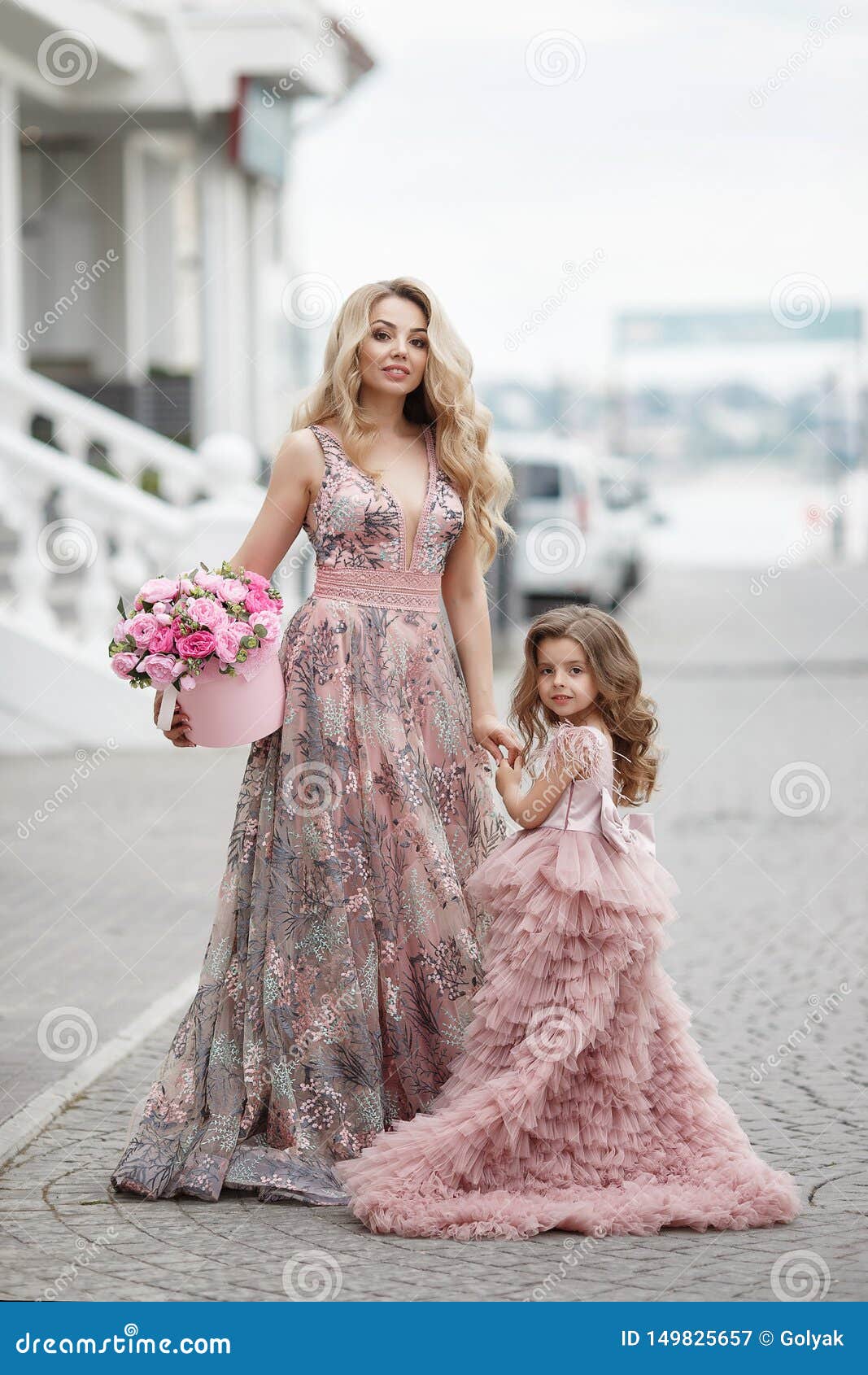 14252#Rose Pink Prom Dresses 3D Floral Flowers Long Sleeves V Neckline  Custom Made Evening Gowns Floor Length Tulle Party Dress - AliExpress