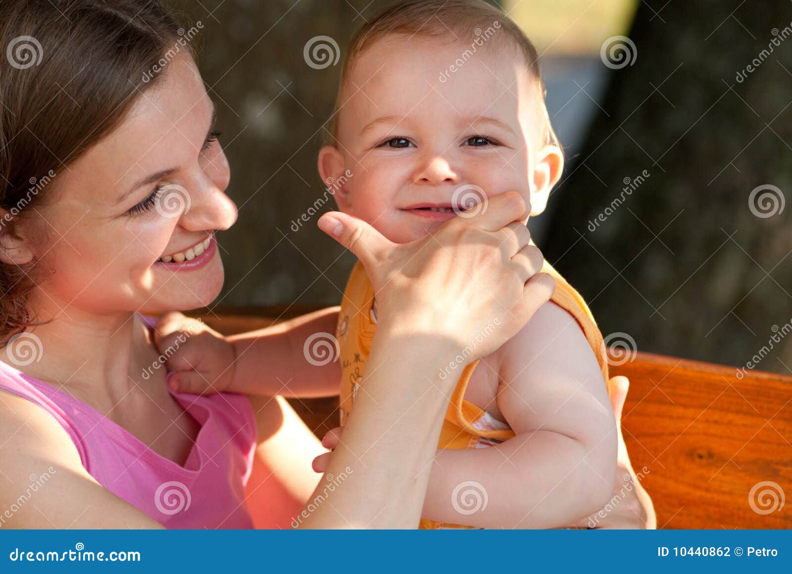 Mother loves her baby stock photo. Image of portrait 10440862