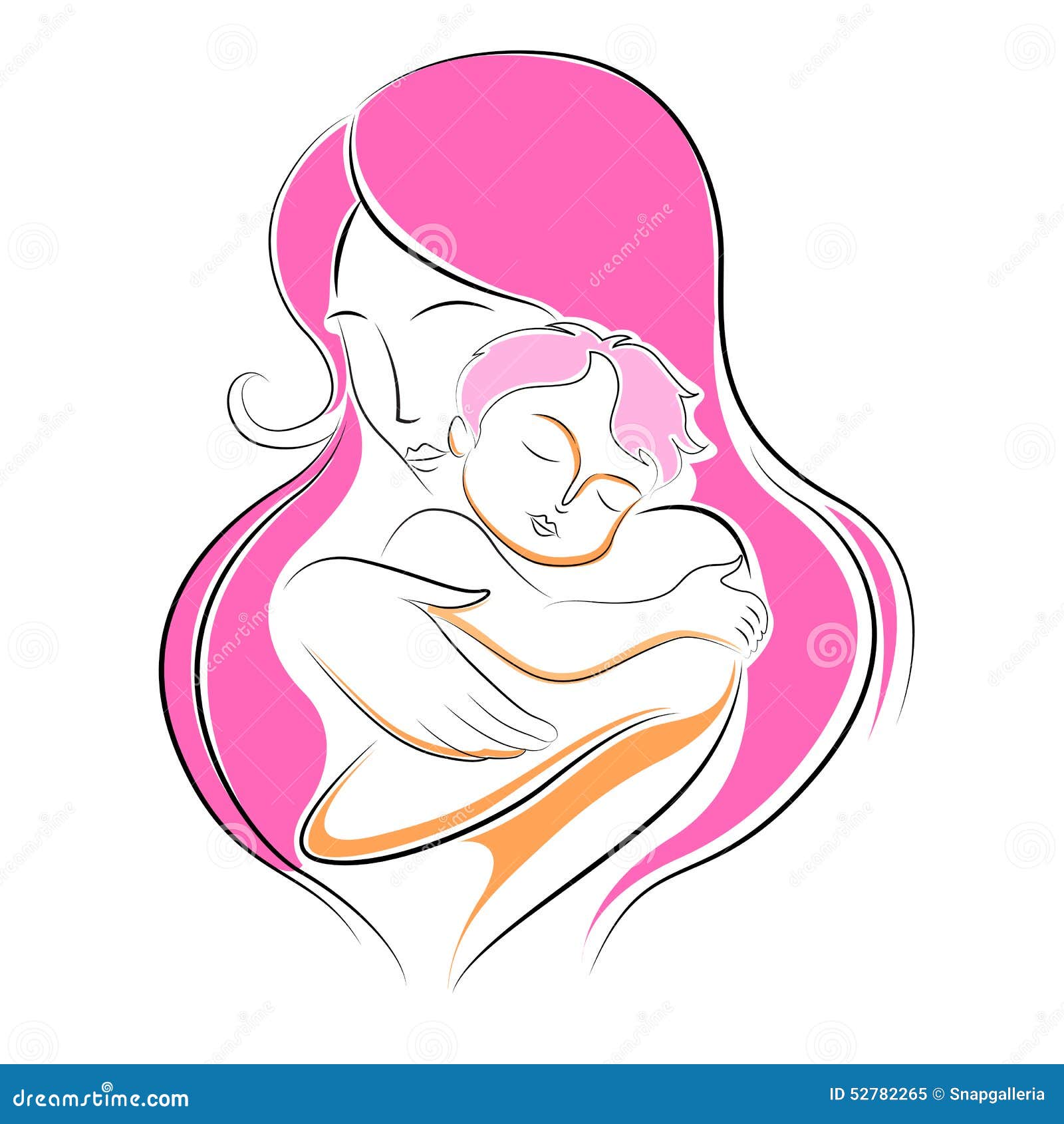 Mother s Day Background stock vector. Illustration of embracing - 52782265