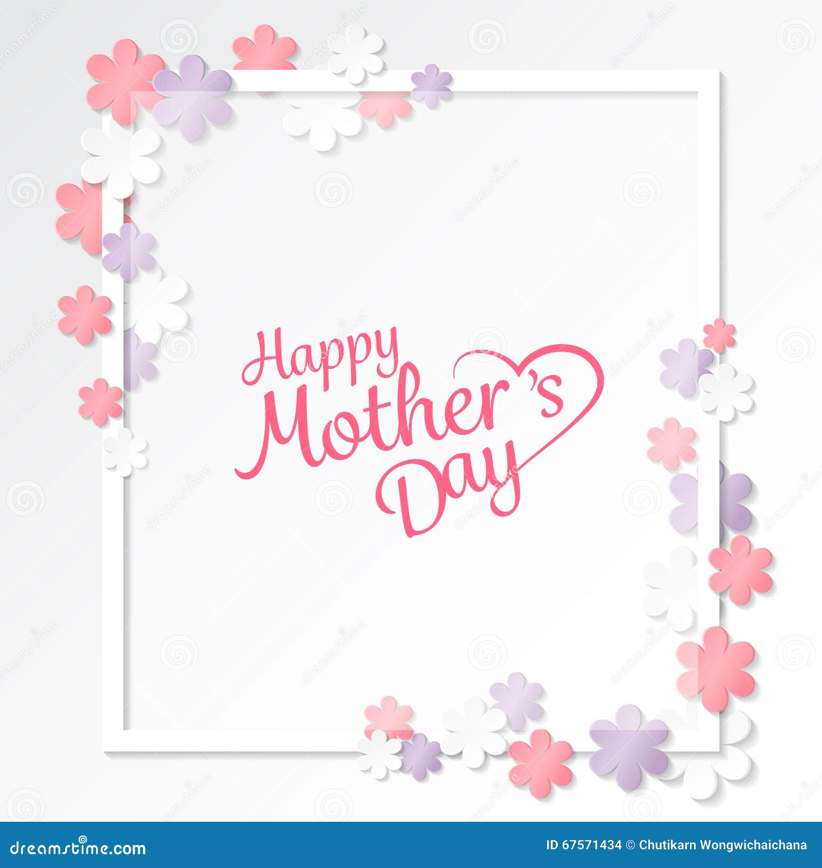 Mother S Day Background. Vector Stock Vector - Illustration of lady ...