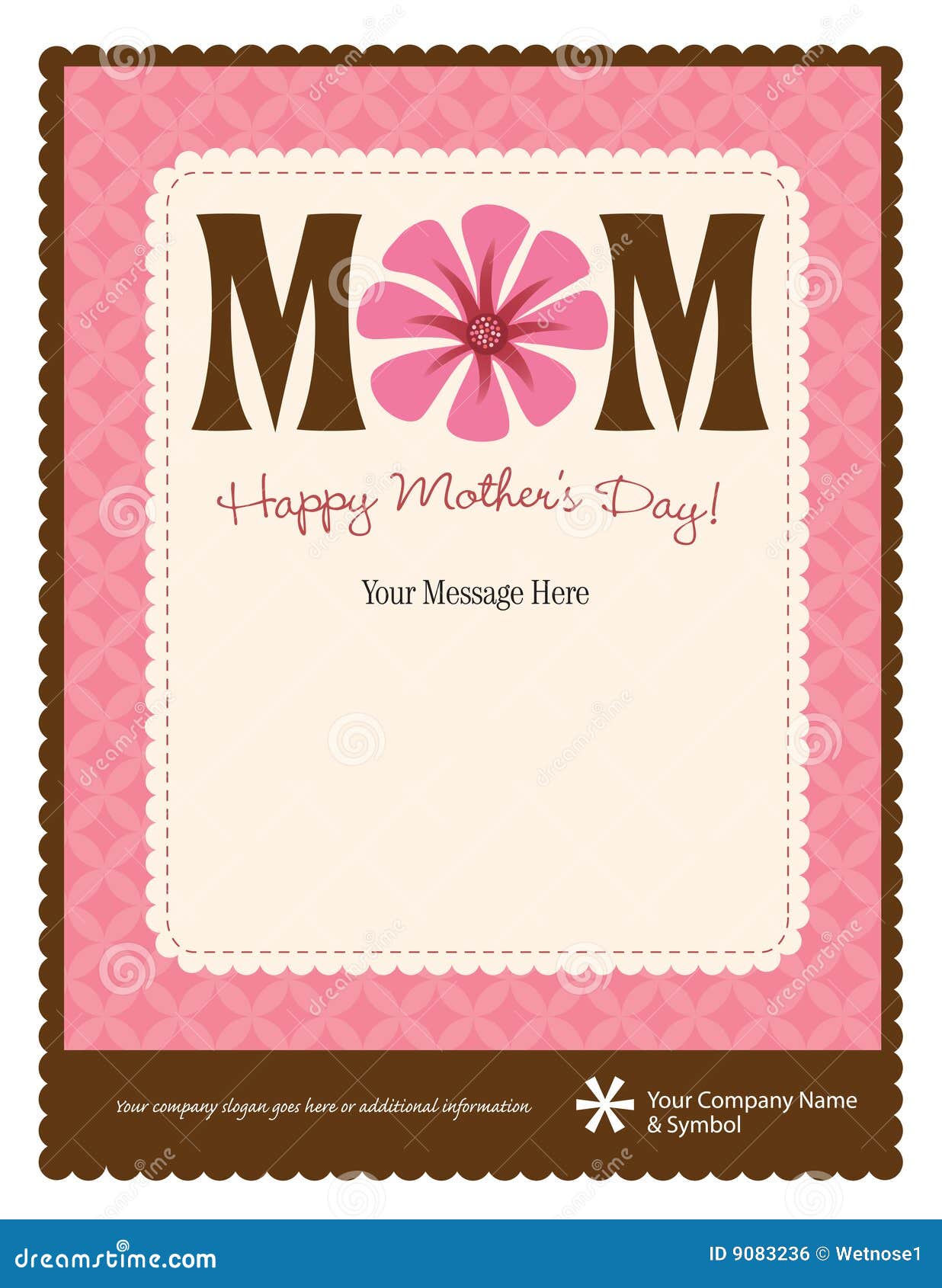 Mother S Day Flyer Poster Template Stock Vector Illustration Of Mama Layout 9083236