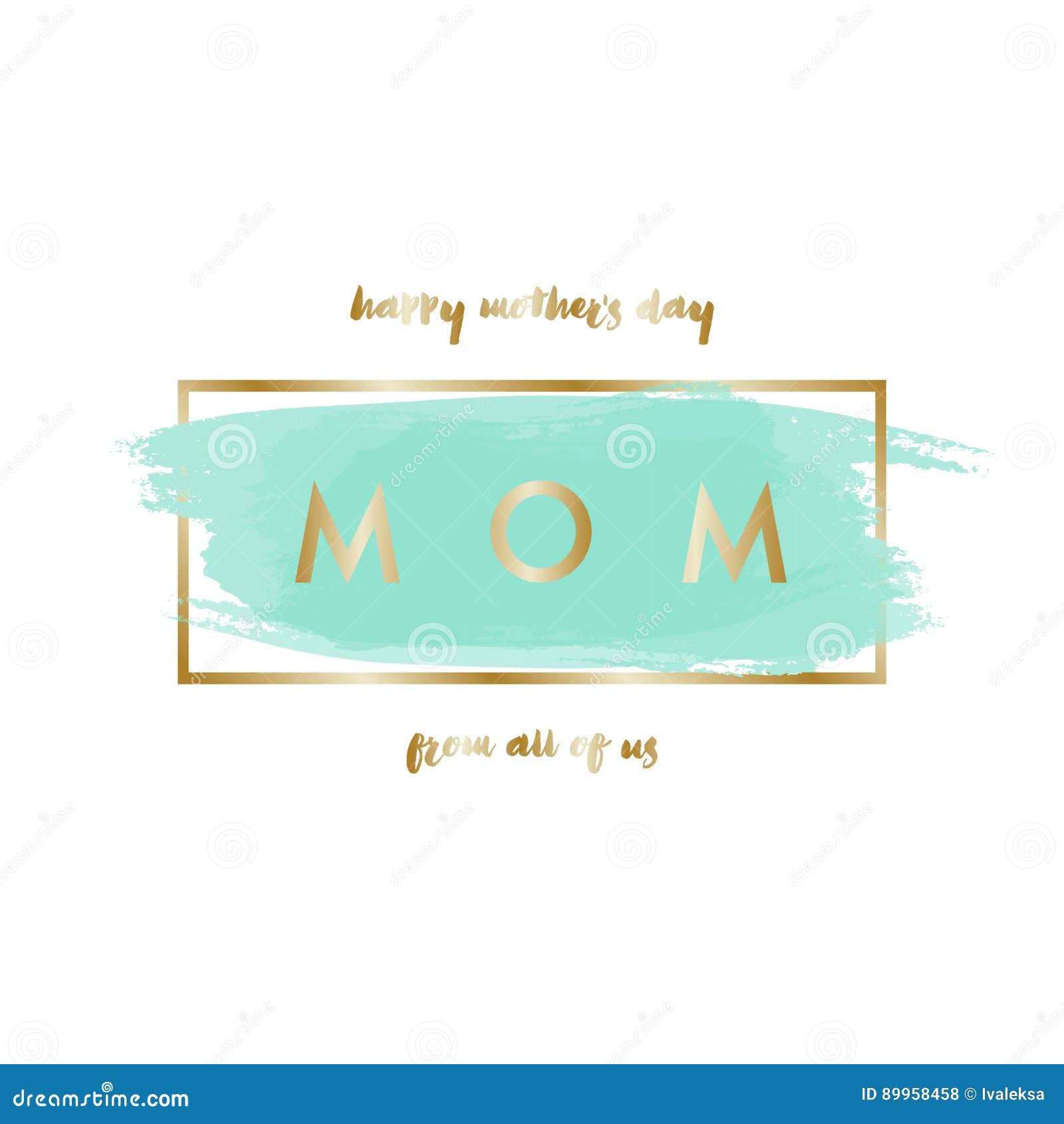 Mother`s Day Greeting Card Design Stock Vector - Illustration of ...