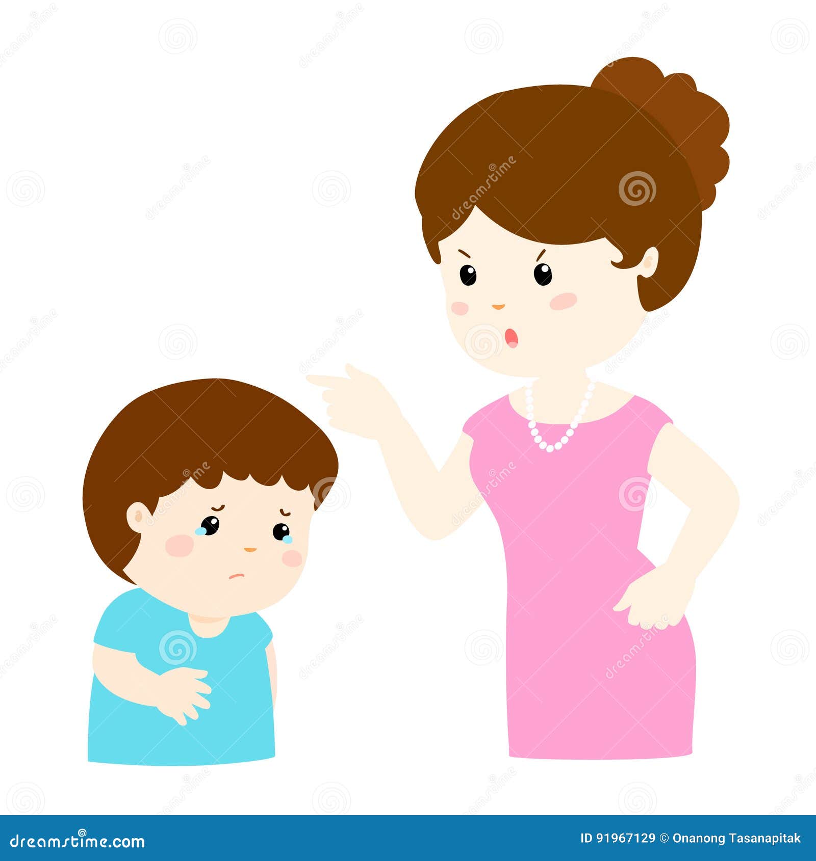 Angry Mom Stock Illustrations picture
