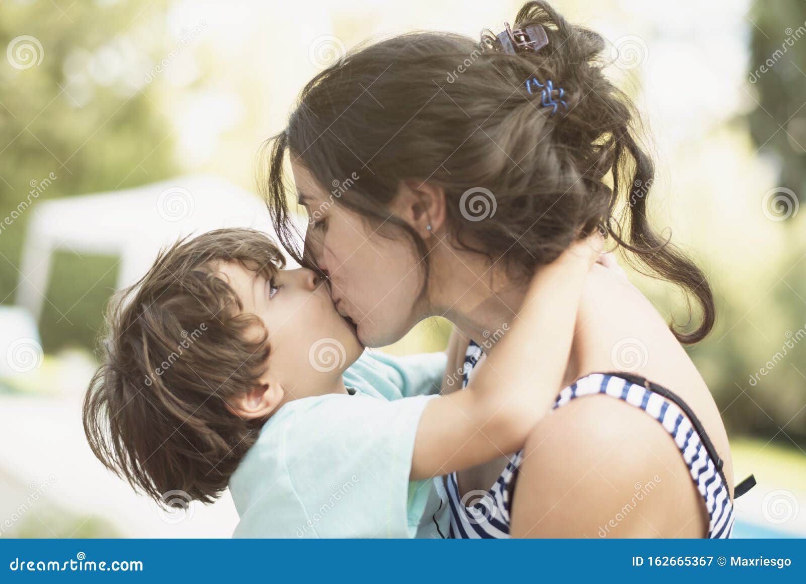 Mom Kiss Son