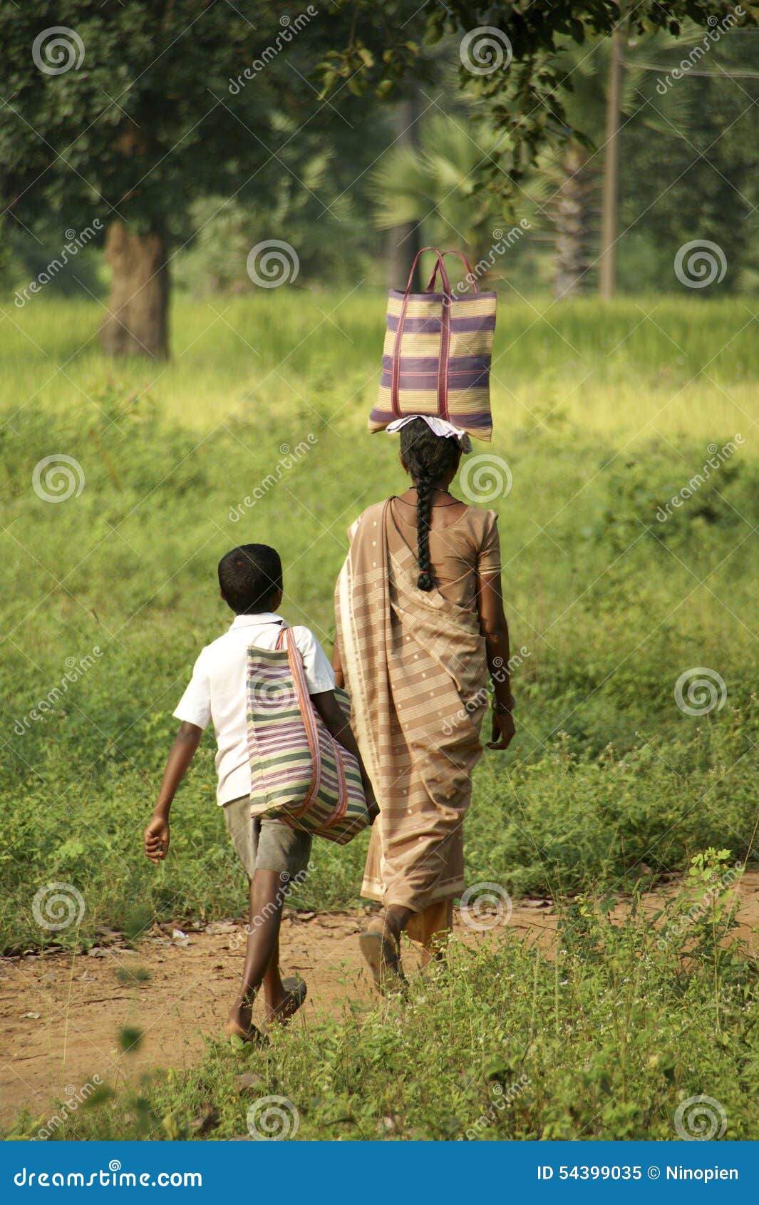 mom with son Indian