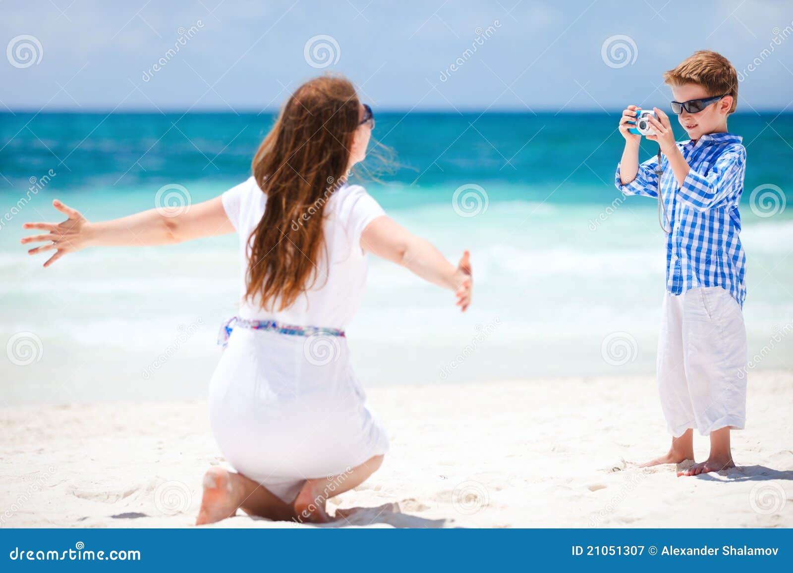 Mother And Son On Vacation Royalty Free Stock Photography Image 21051307
