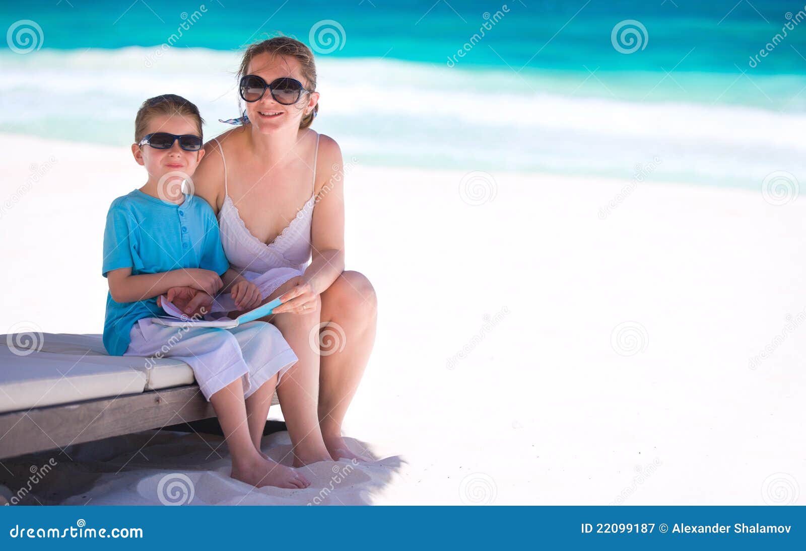 Mom Son on Vacation