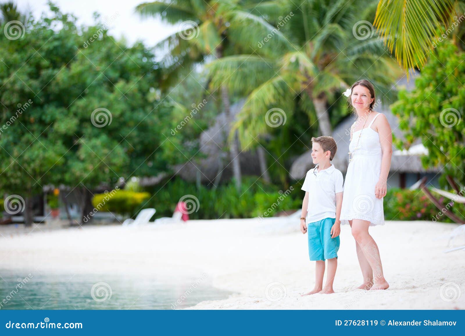 Mother and son on vacation stock image. Image of together 27628119