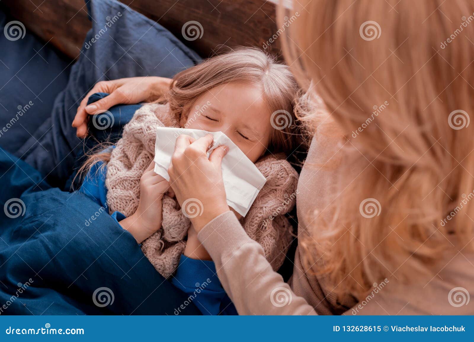 Mother Taking Care Of A Child Stock Image Image Of Comfort Love