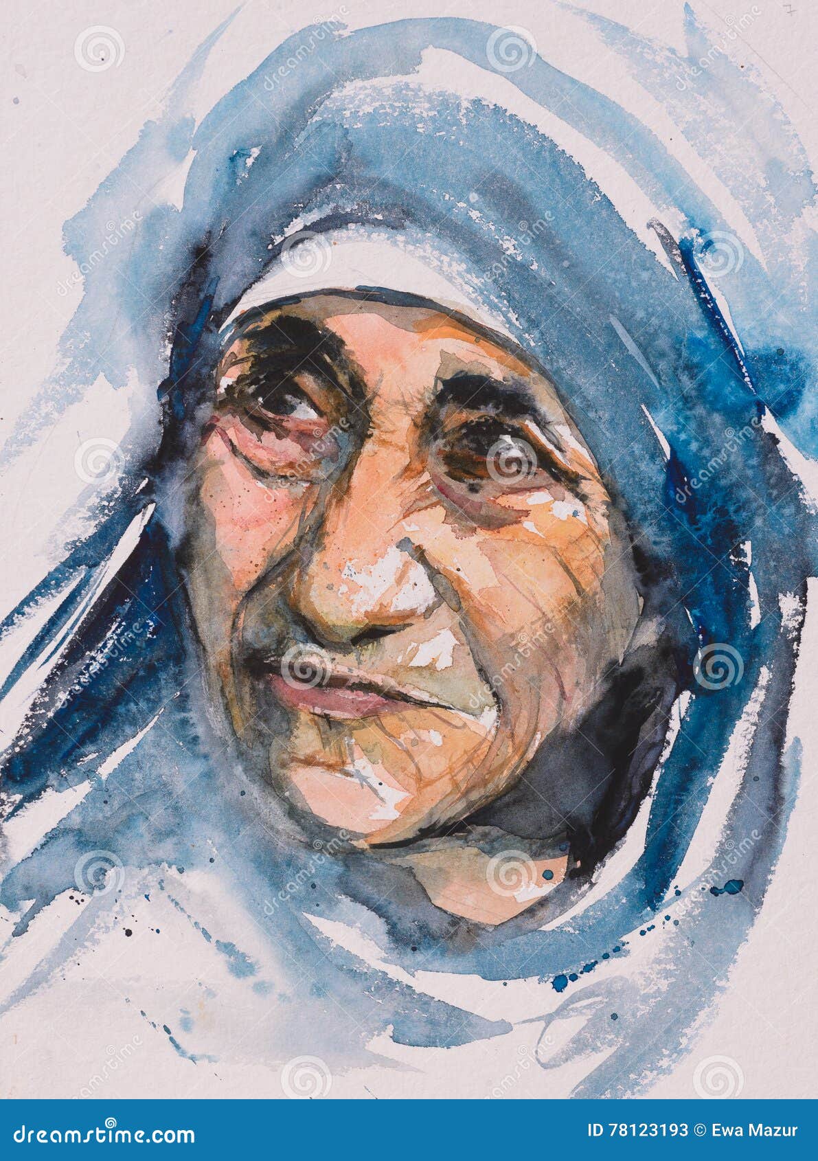 Mother Teresa Drawing by Manoj Shukla - Pixels