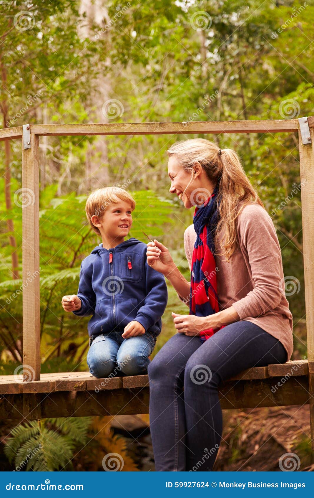 mom son in forest mom son in forest