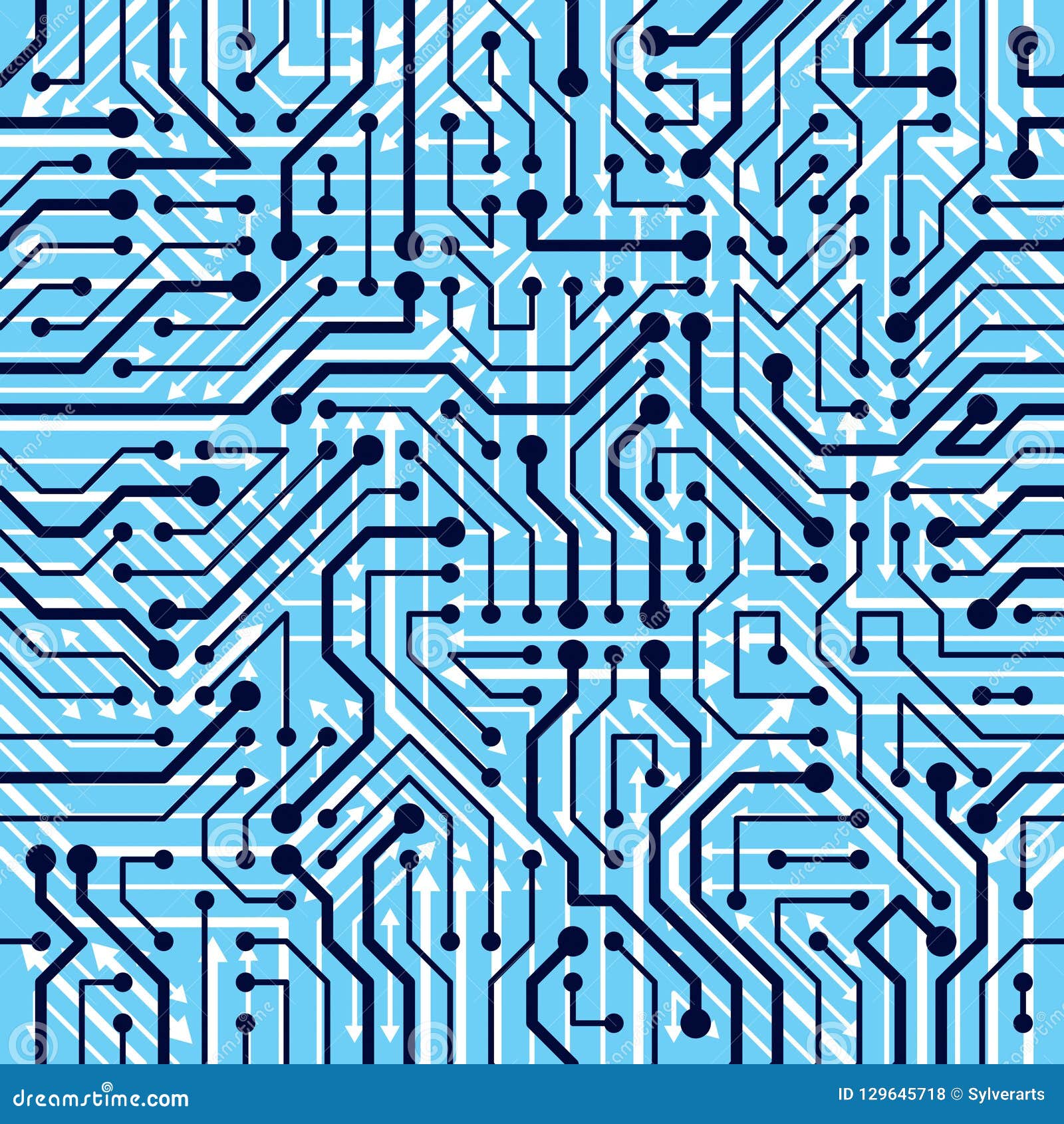 Download Motherboard Board Seamless Pattern, Vector Background ...