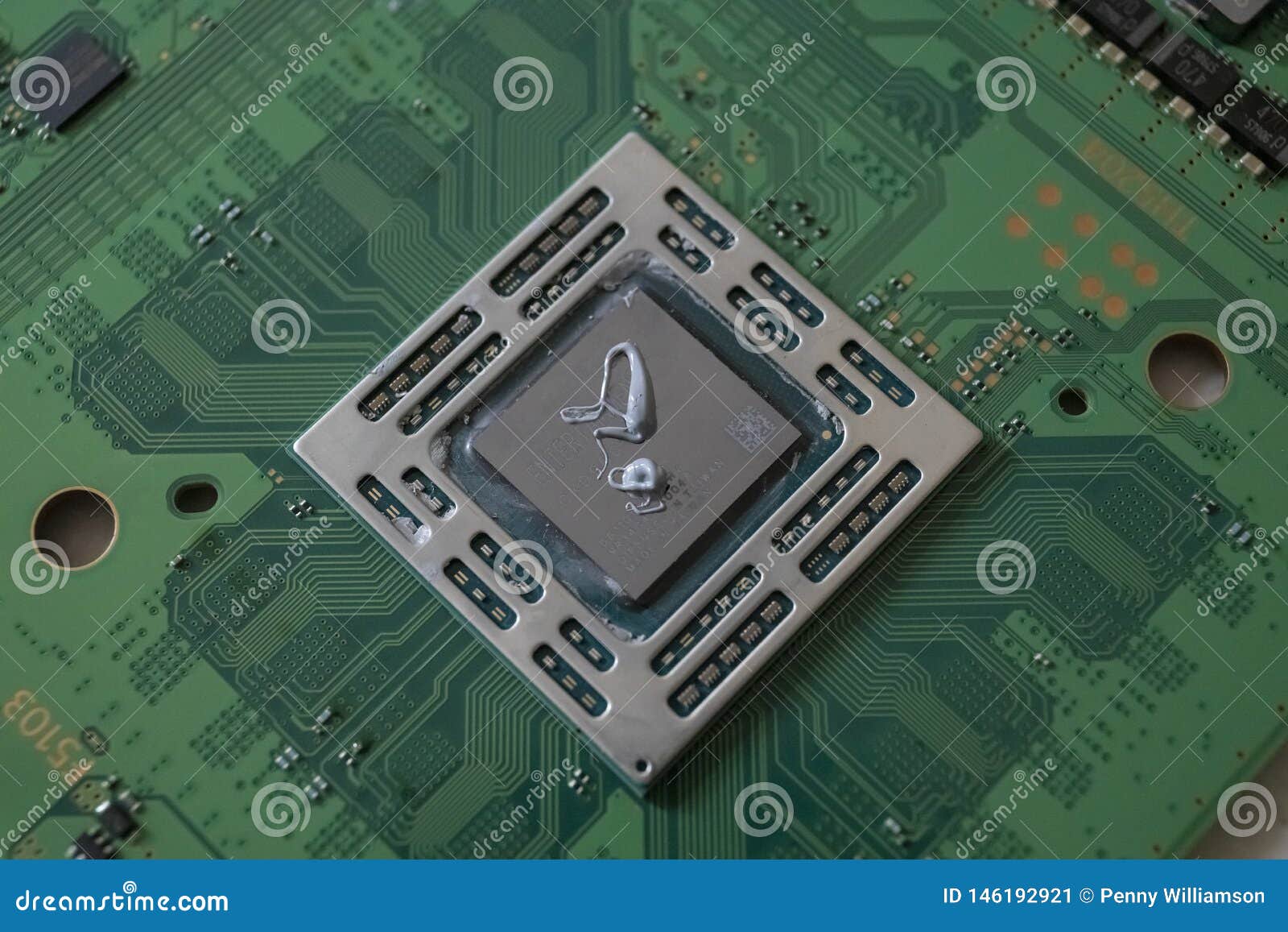 motherboard cpu computer component from a limited addition computer console