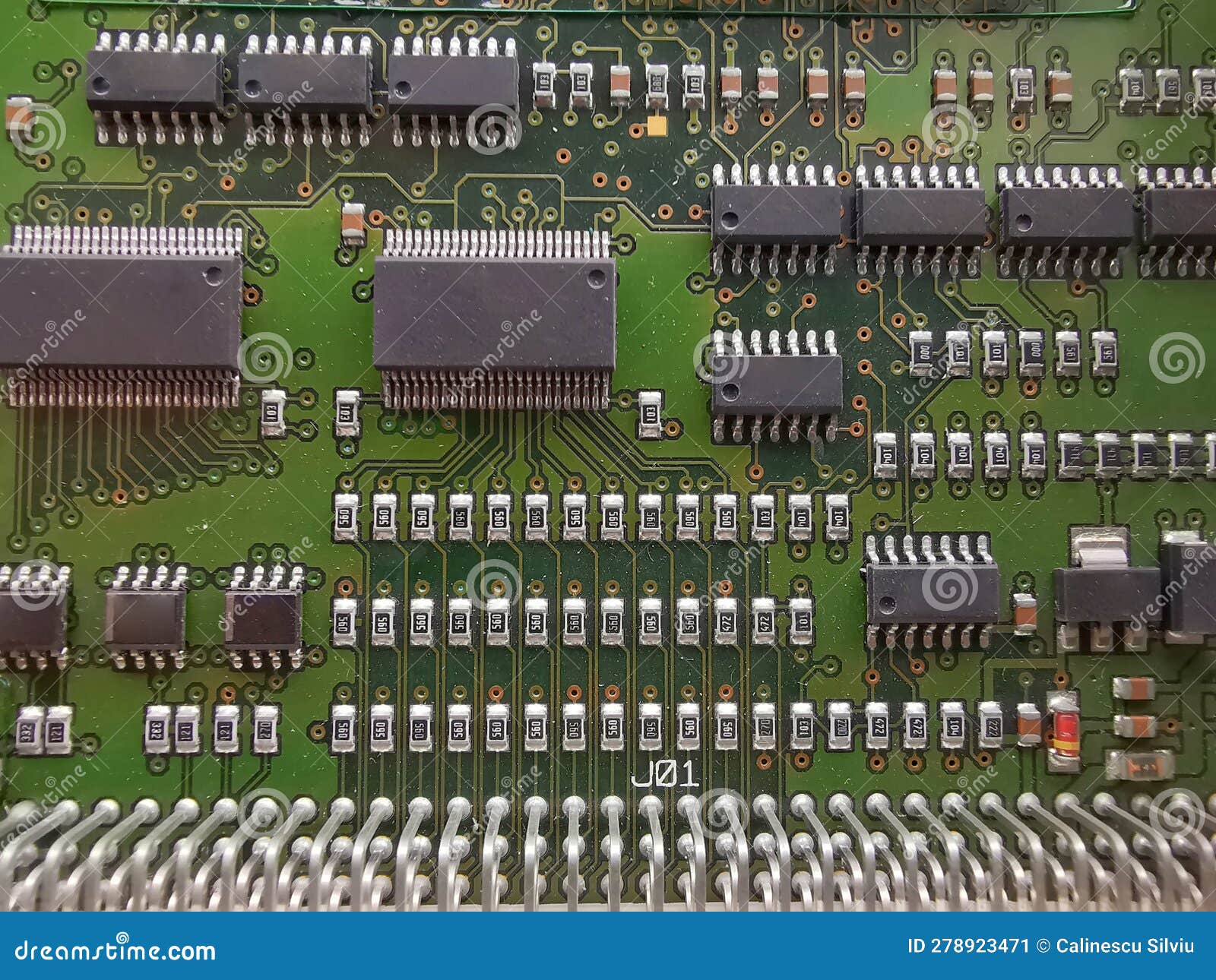 Motherboard Hardware Details. Stock Image Image of integrated, tech