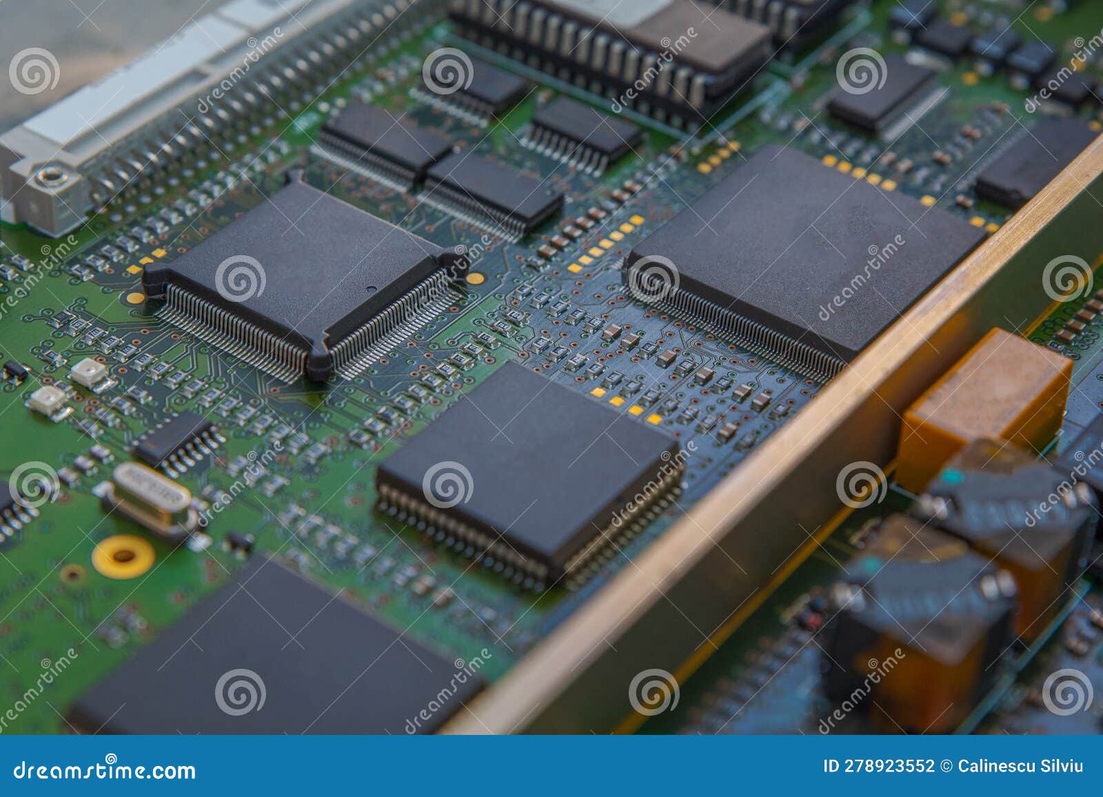 Motherboard Hardware Details. Stock Photo Image of board, industry