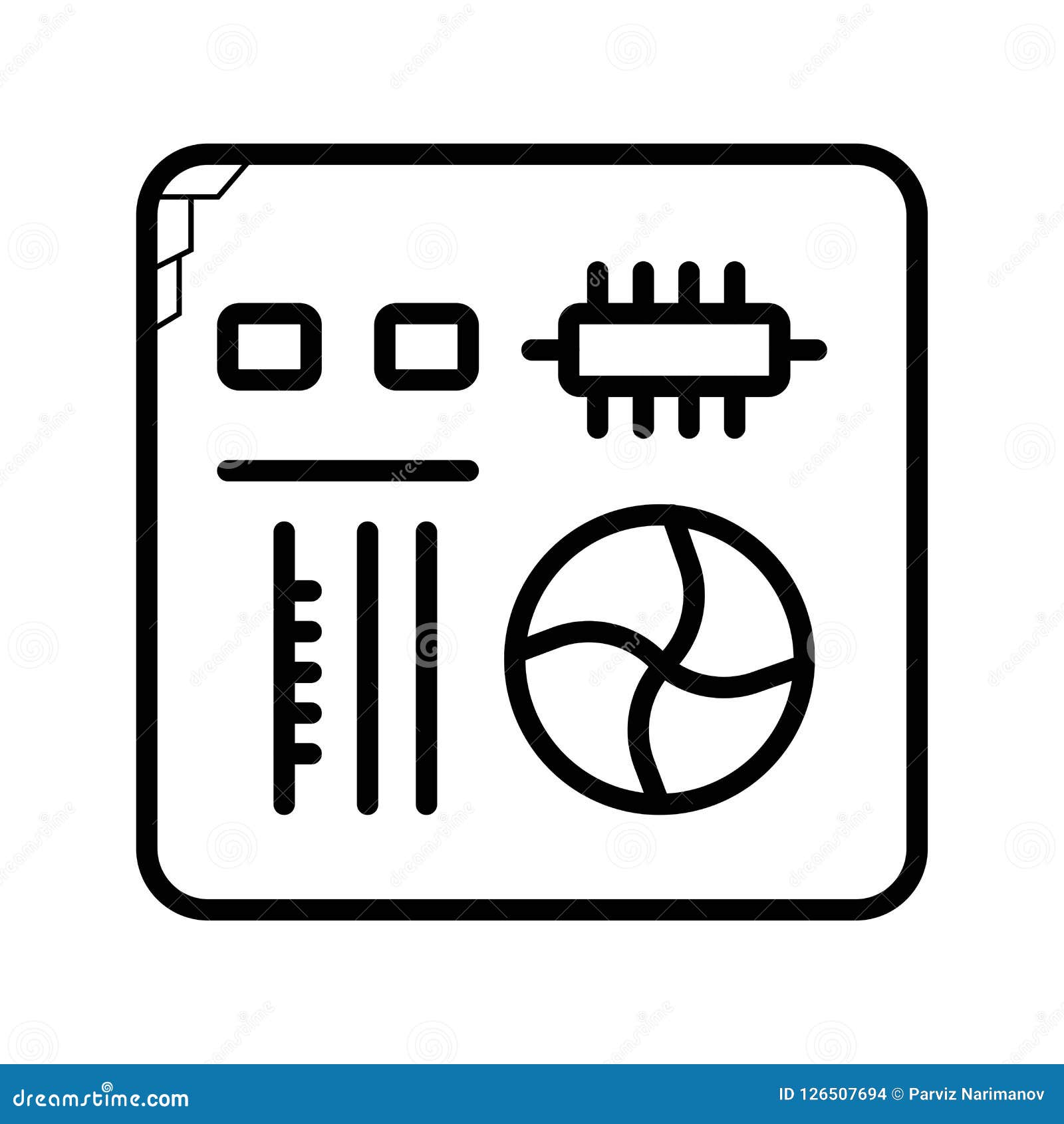 Download Motherboard icon vector stock illustration. Illustration ...