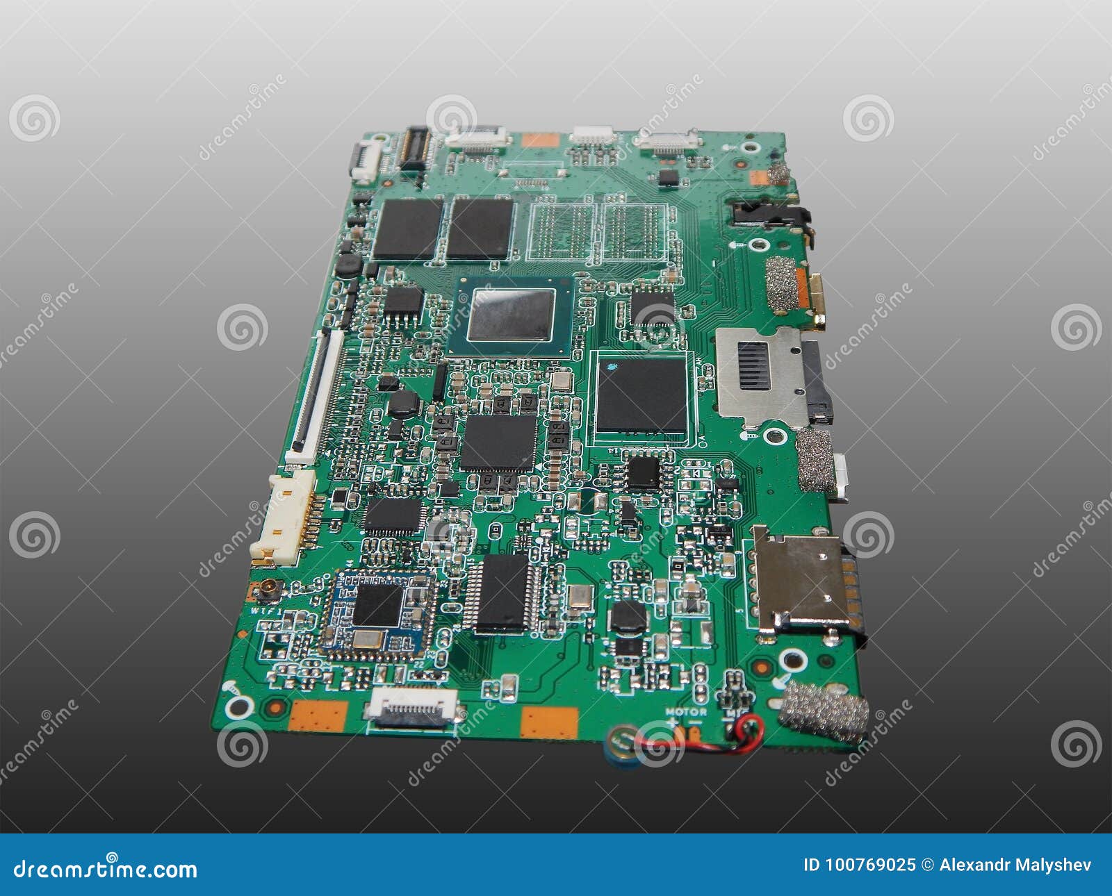 Motherboard Tablet Computer. Stock Image Image of electrical