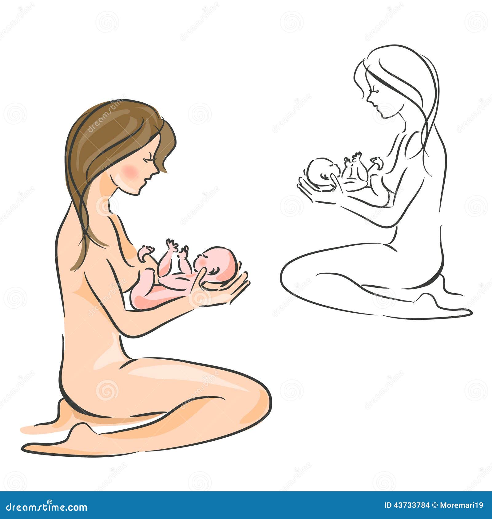 Motherhood Drawing by Subarna Laha  Pixels