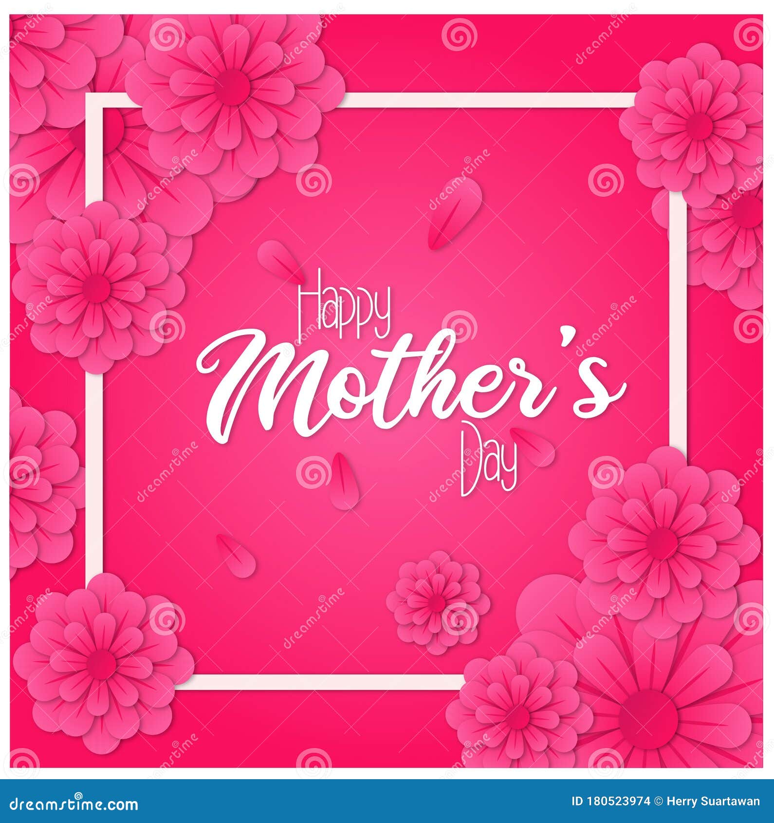 Mothers Day Flower Background Stock Vector Illustration of flower