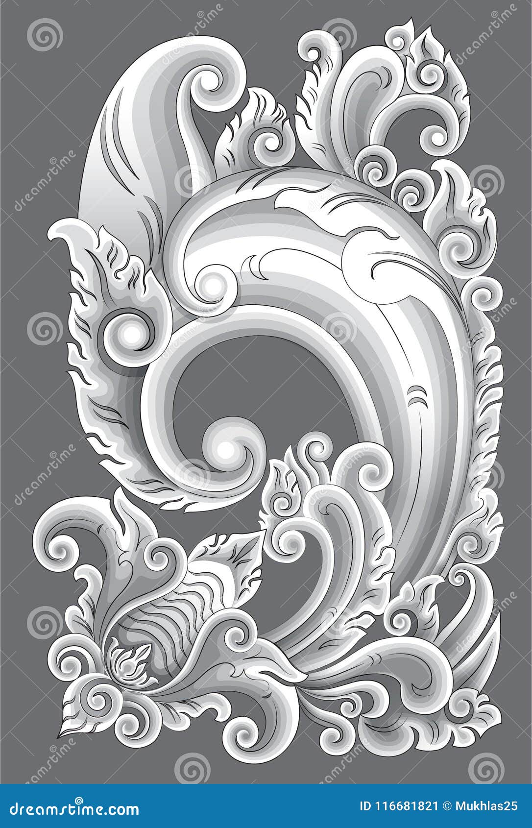 Motif Bali illustration stock. Illustration du développement - 116681821