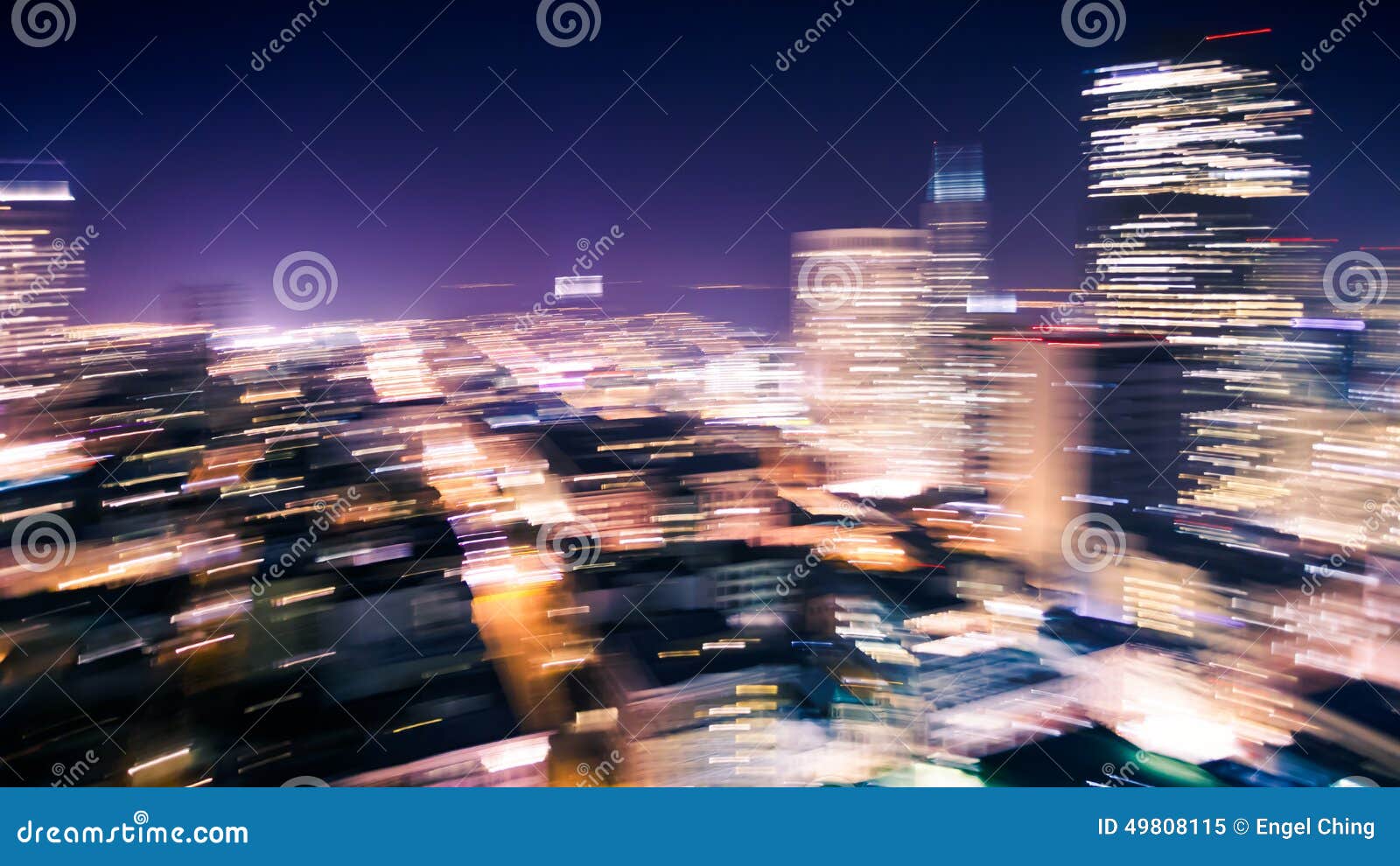 Motion Blur of City Lights stock image. Image of america - 49808115