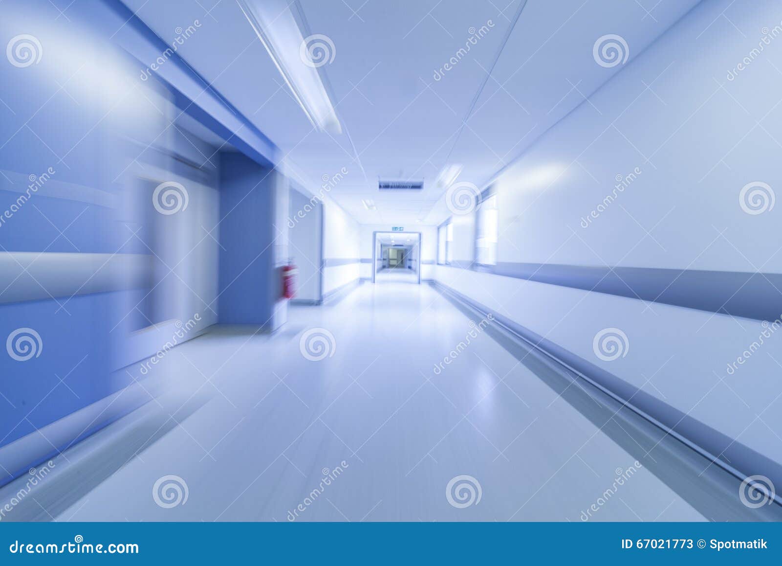 Motion Blur Hospital Corridor Stock Image Image of rush, hurry 67021773