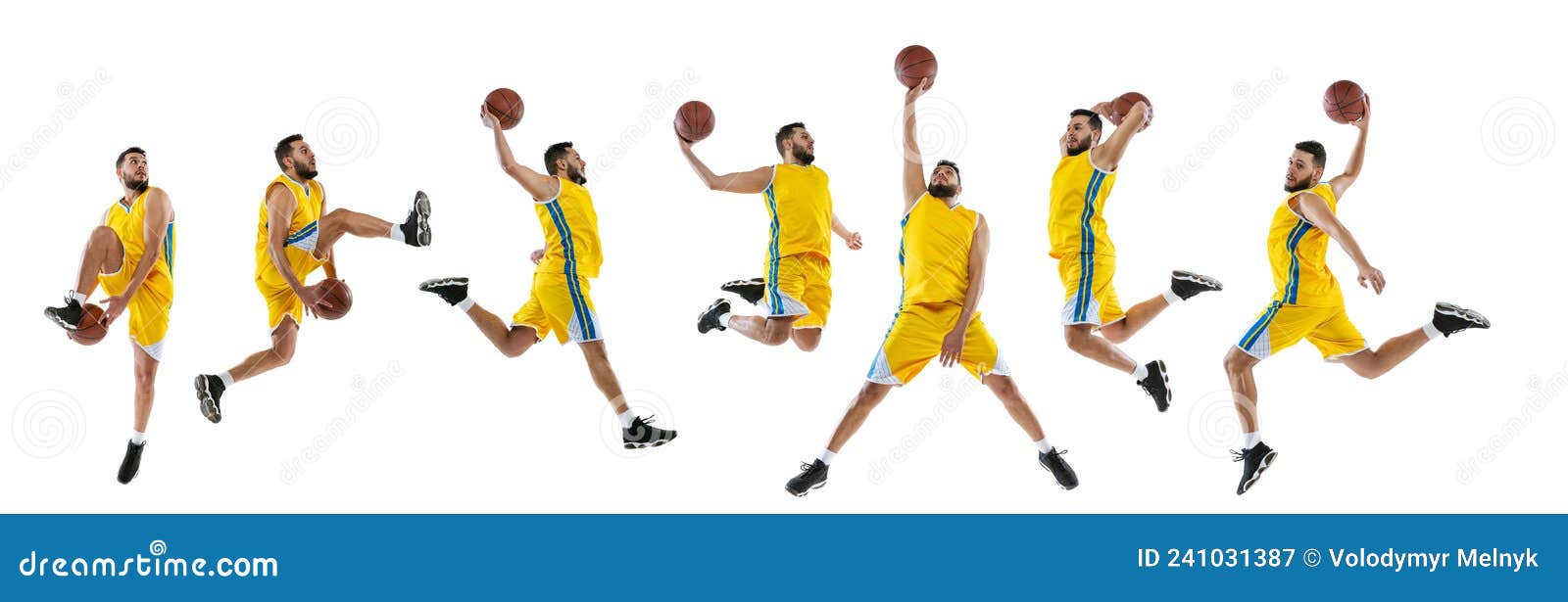 In Motion. Development of Movements of Basketball Player with Ball