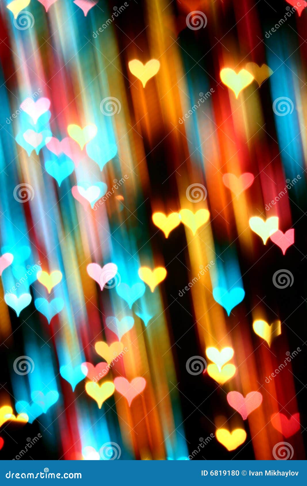 Motion heart stock photo. Image of colorful, love, bokeh 6819180