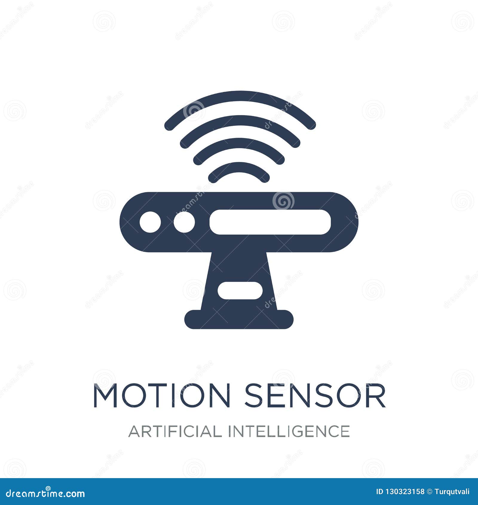 motion sensor icon. trendy flat  motion sensor icon on whi