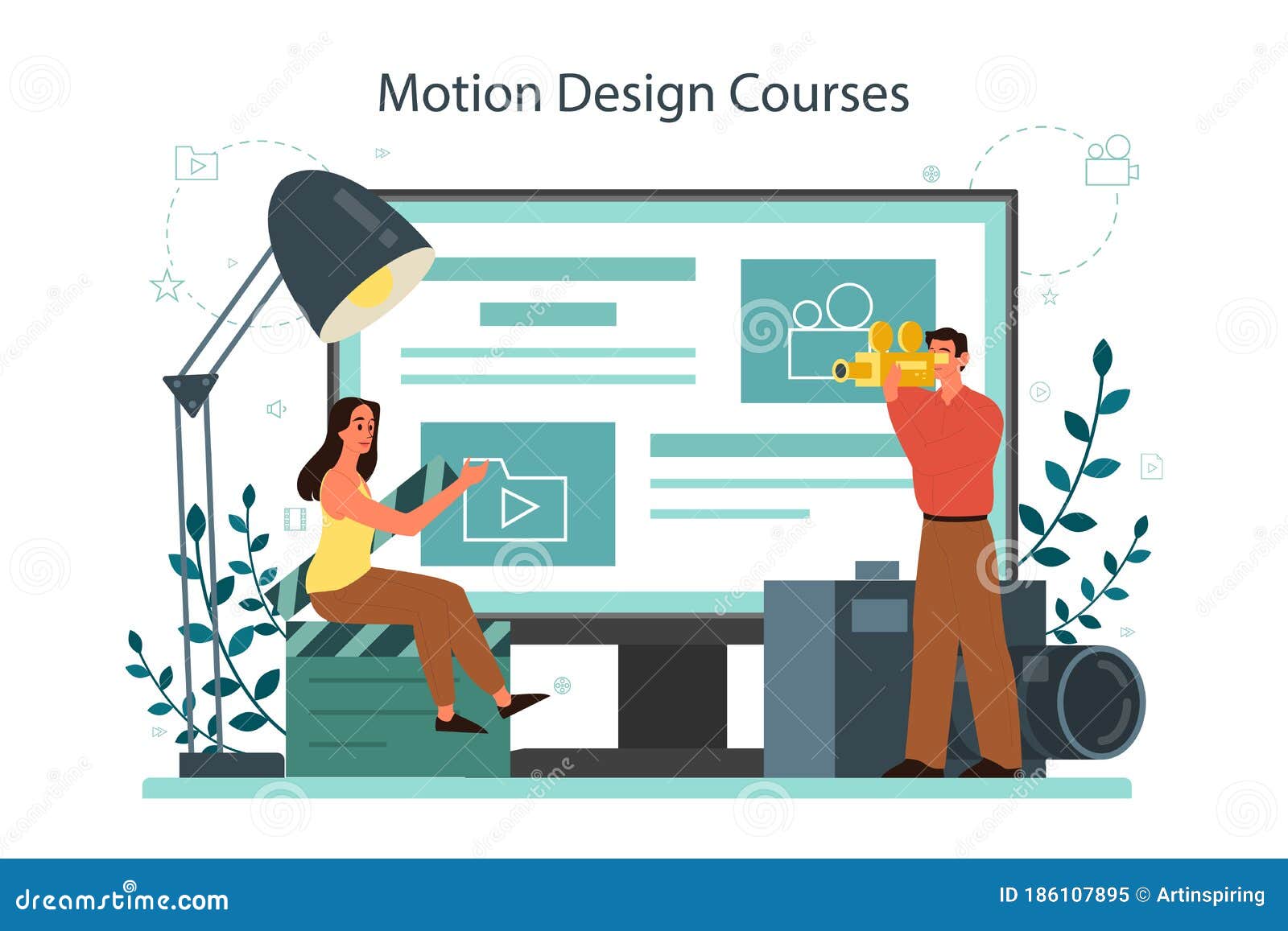 Motion or Video Designer Online Service or Platform. Animation Stock Vector - Illustration of collection, isolated: 186107895 Motion or Video Designer Online Service or Platform. Animation Stock Vector - Illustration of collection, isolated: 186107895