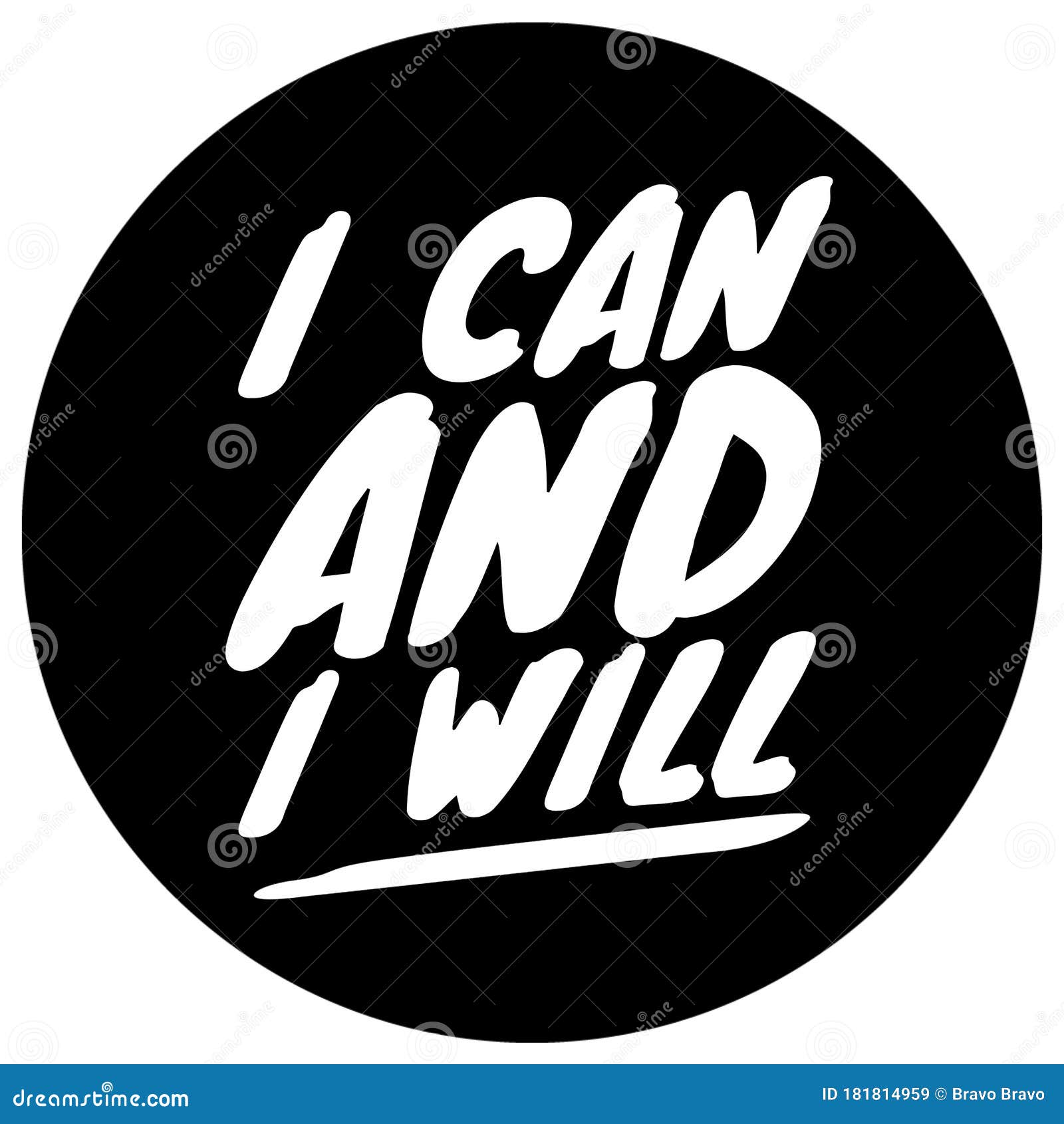 Motivation Quote Black Text in White Background Stock Illustration