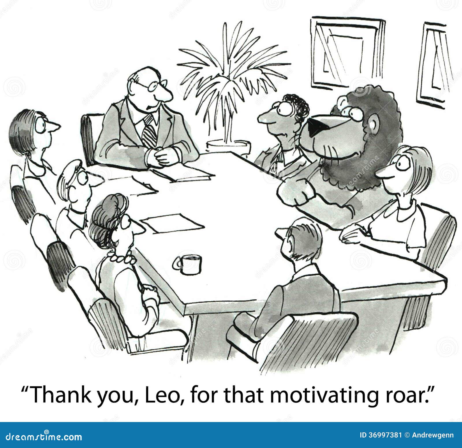 Advantage over. Motivation cartoon.