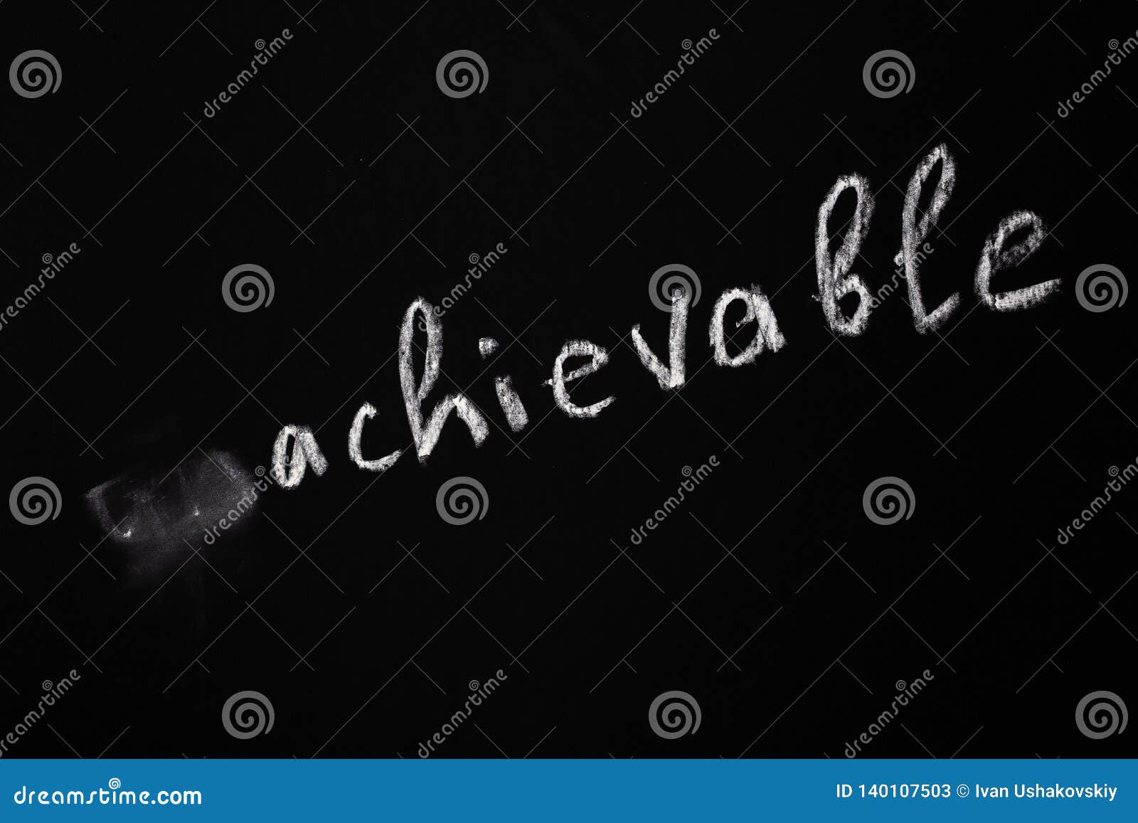 Motivational Concept. Removing Negative Meaning from the Phrase. Chalk