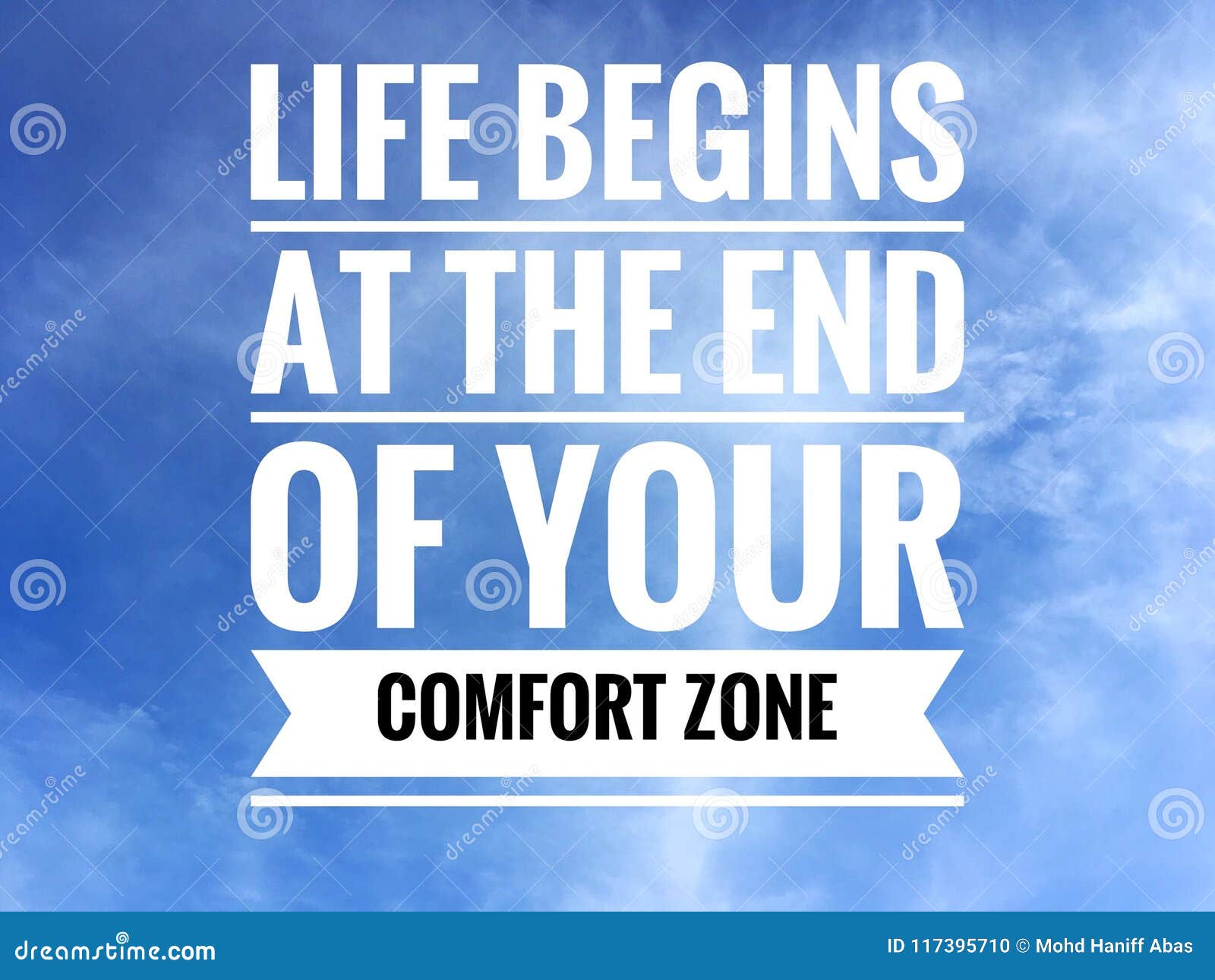 motivational quotes on nature background a life begins at the end of your comfort zone