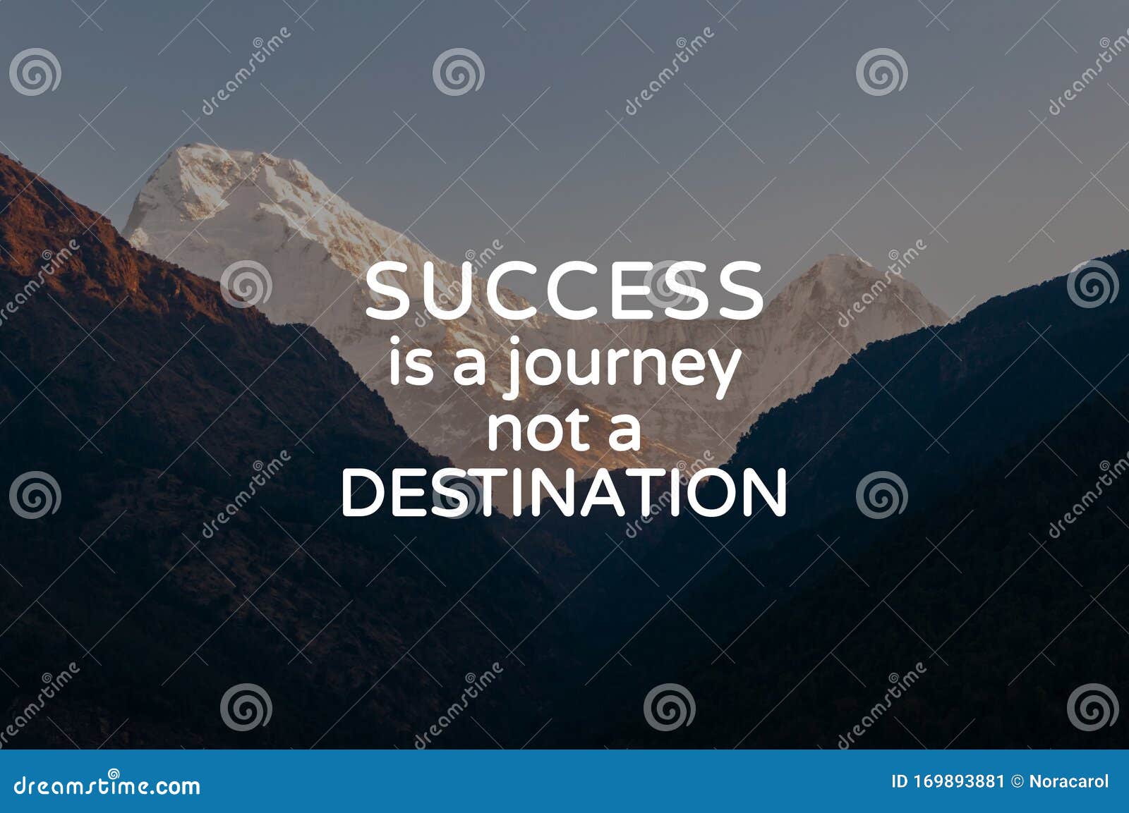Motivational Quotes - Success is a Journey Not a Destination Stock ...