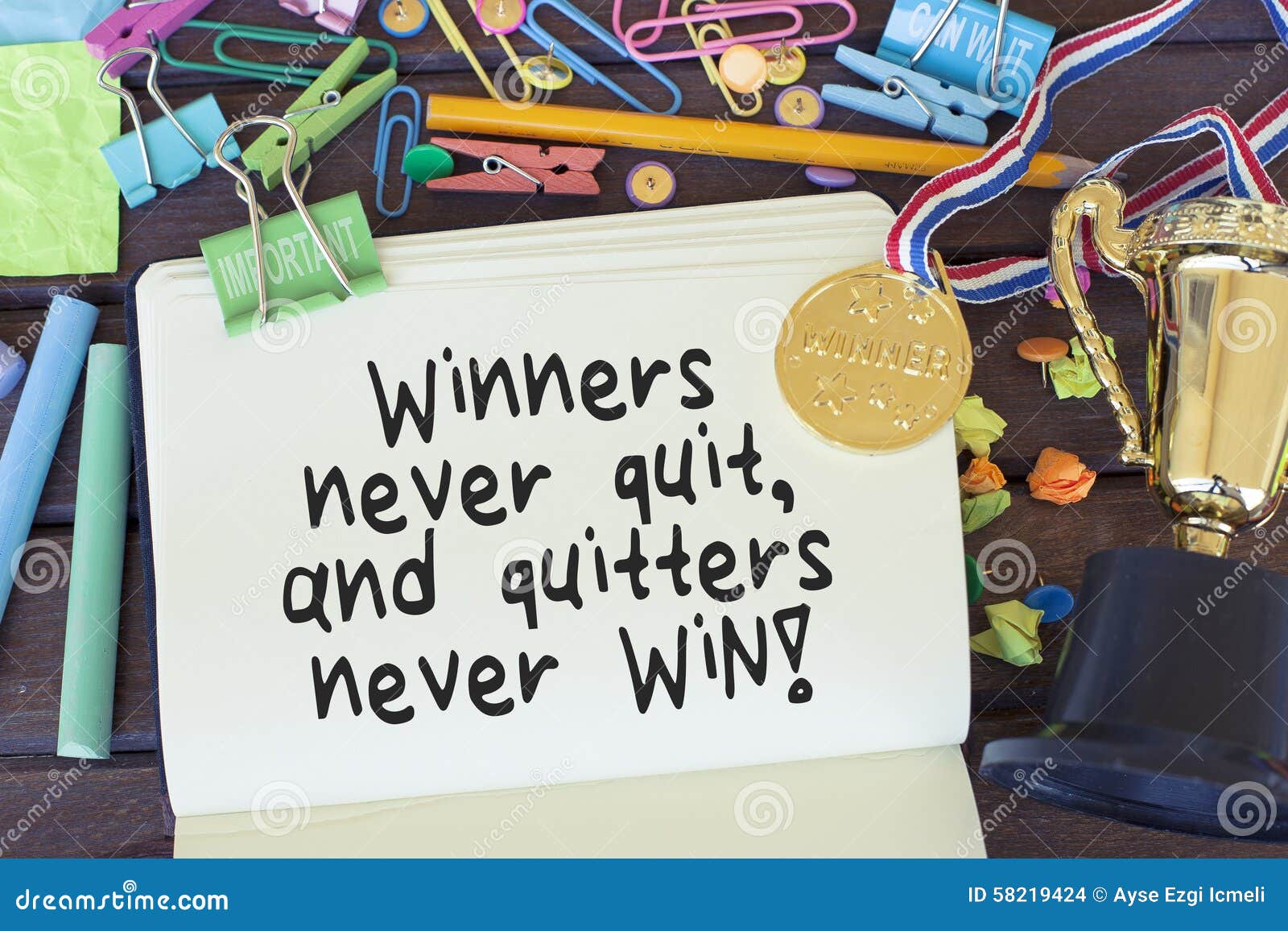 winners never quit and quitters never win meaning