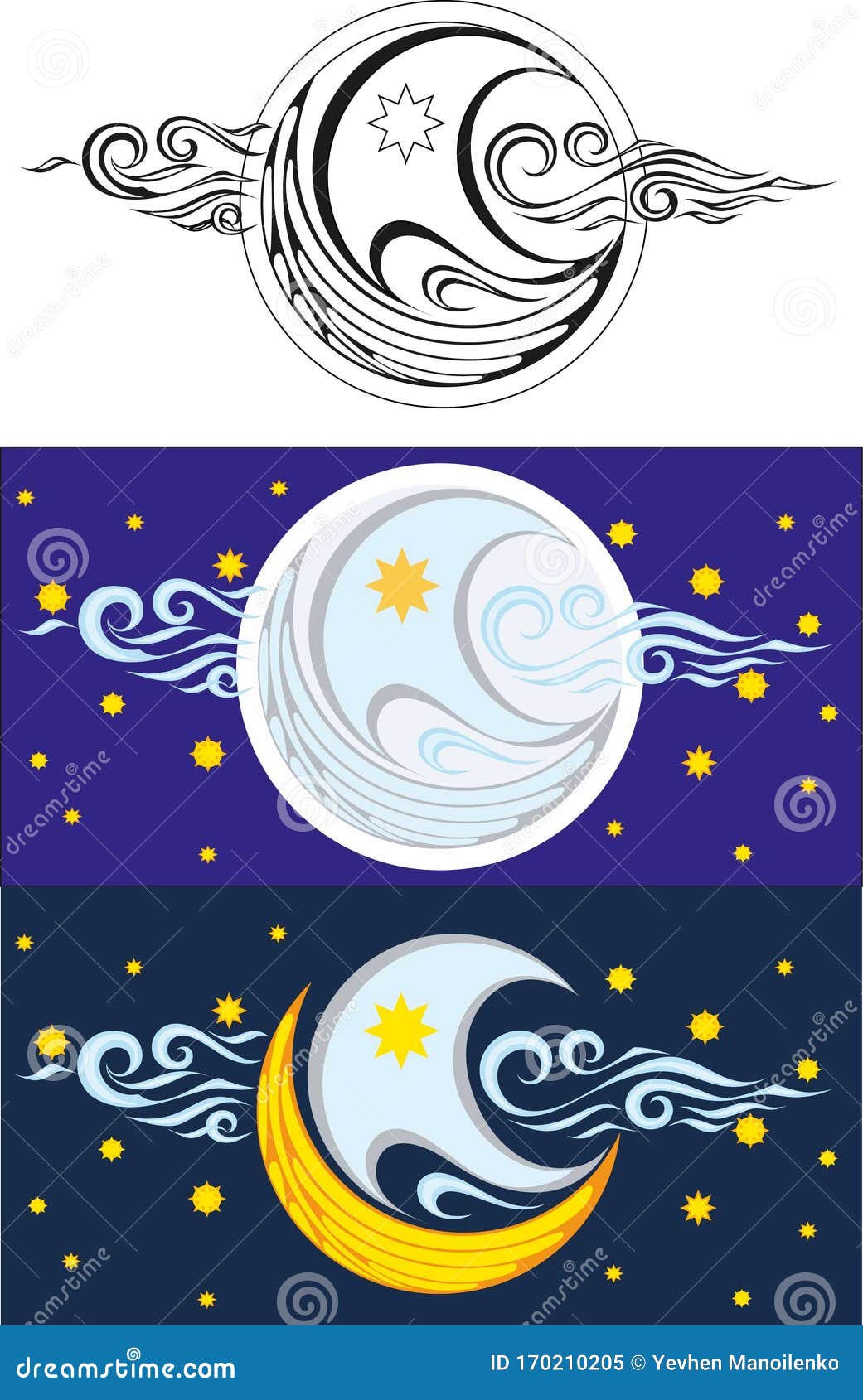 Motivos De Dibujo En Media Luna/cuento De Hadas Ilustración del Vector - Ilustración de anaranjado, wallpaper: 170210205 Motivos De Dibujo En Media Luna/cuento De Hadas Ilustración del Vector - Ilustración de anaranjado, wallpaper: 170210205