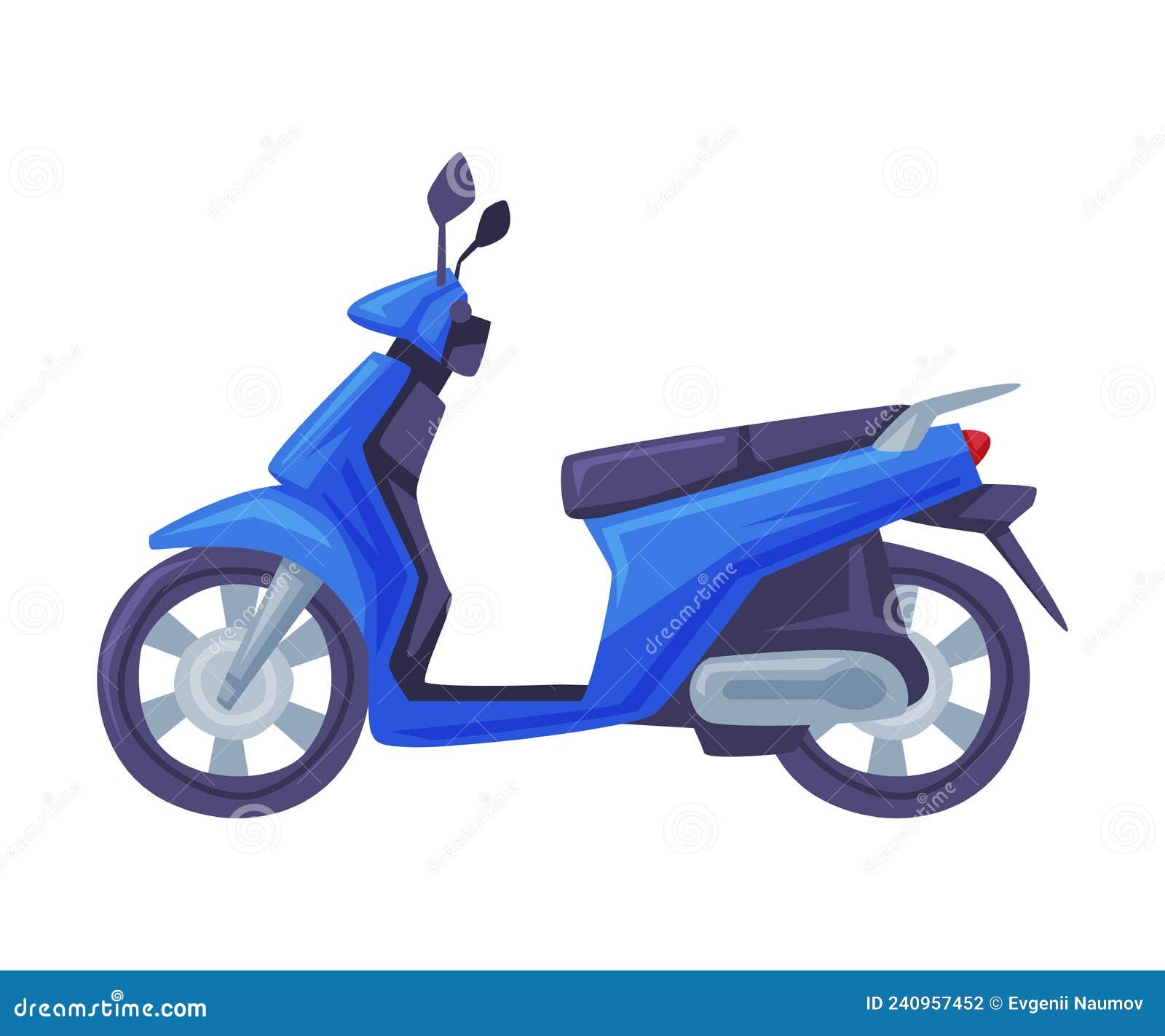 Moto esporte de corrida azul em vetor