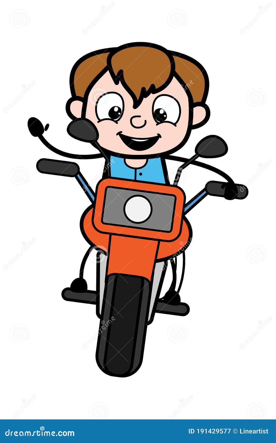 Moto de desenho animado ilustração stock. Ilustração de vetor