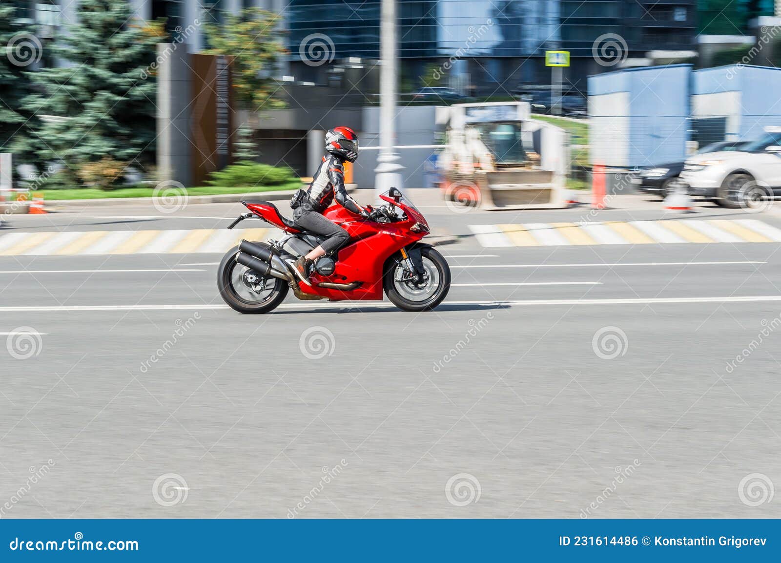 Moto Sport Sur Ducati 959 Panigale Moto Sur La Route De La Ville