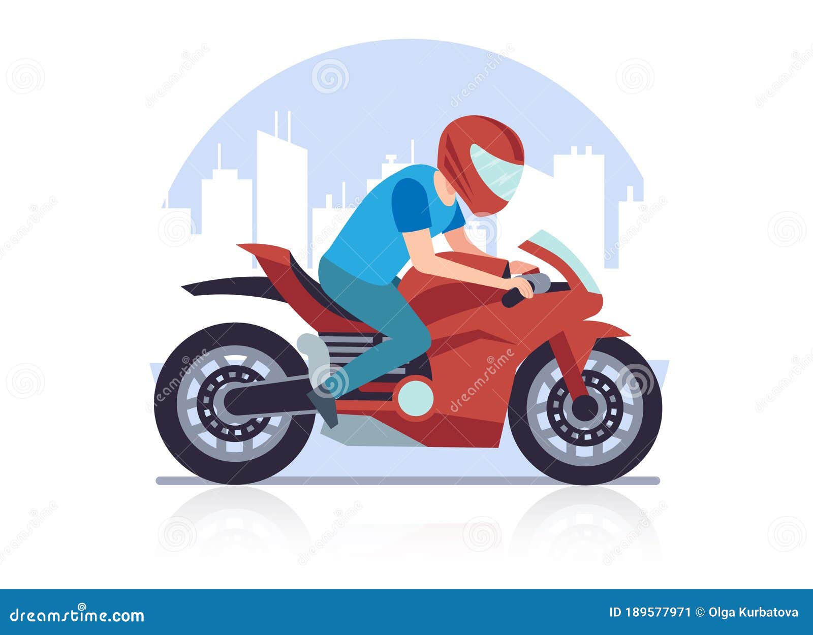 Ilustração da motocicleta, desenhos animados da motocicleta