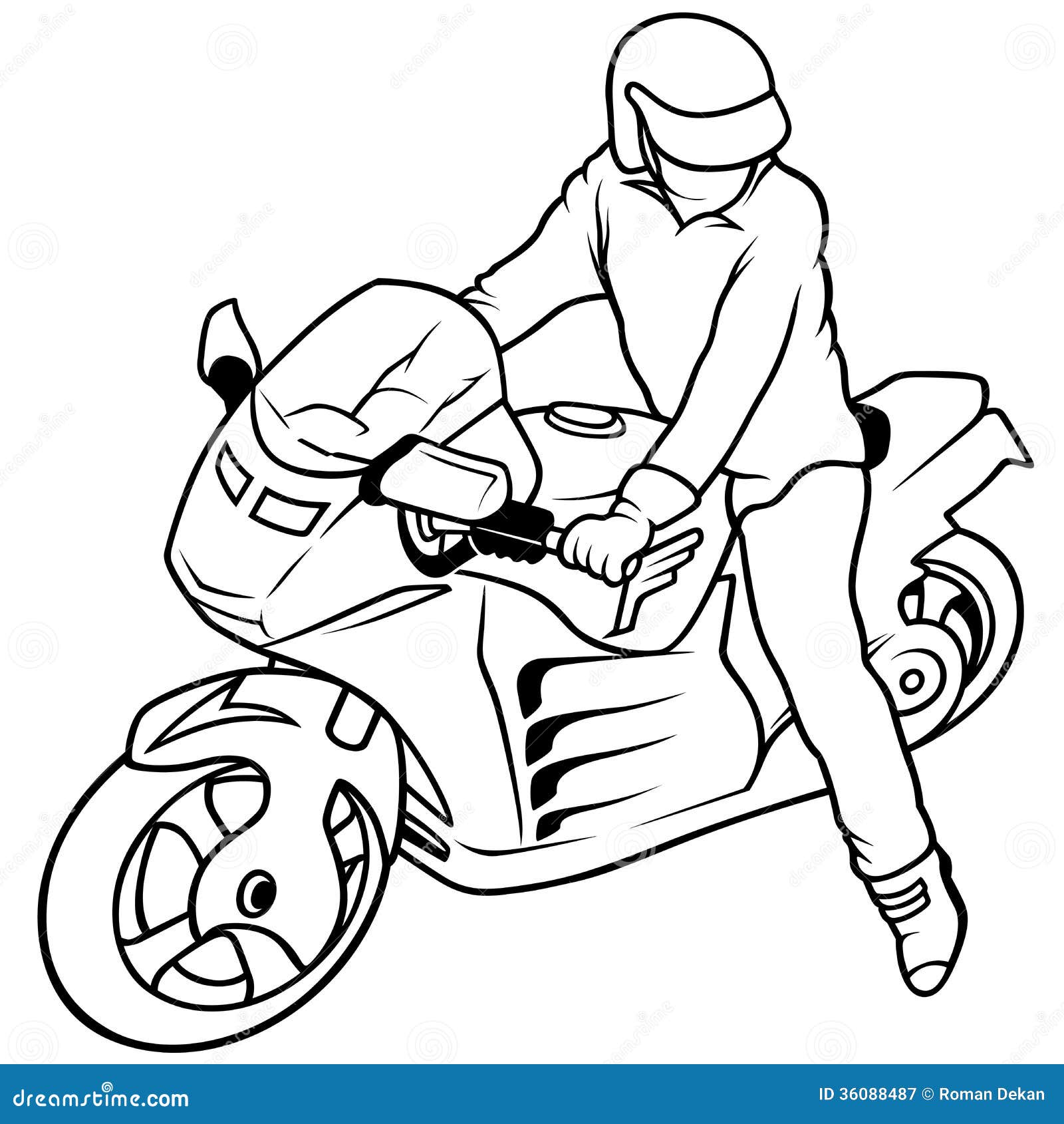 Desenho da motocicleta imagem vetorial de cteconsulting© 3984811