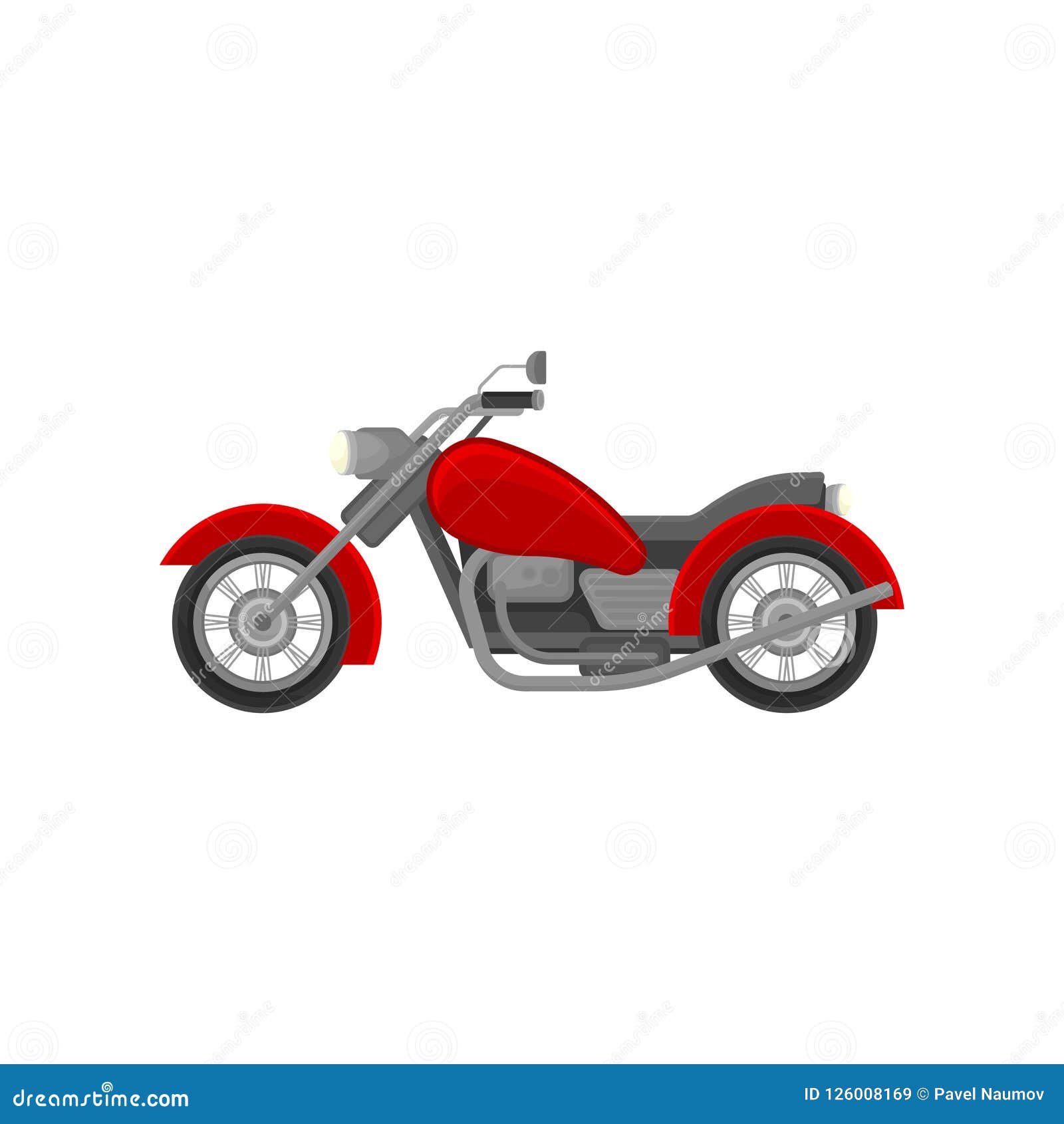 Estilo de desenho manual de elemento de motocicleta vintage de coleção