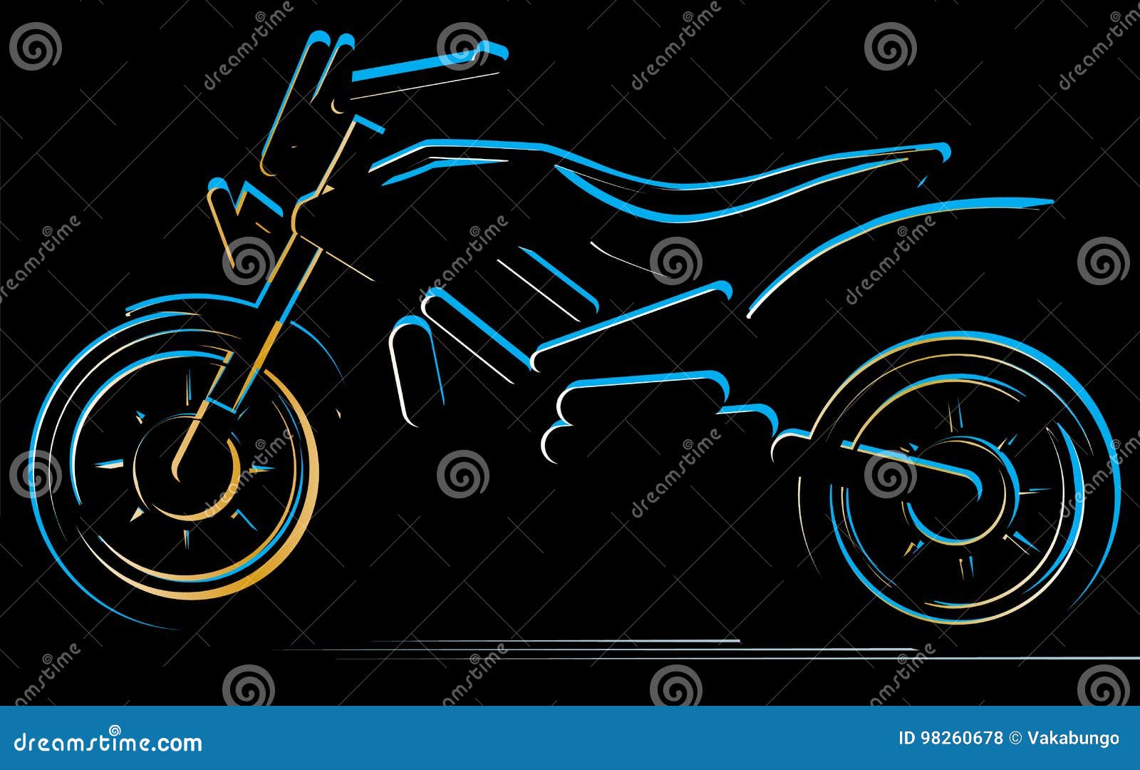 Motos Imagens de Stock de Arte Vetorial